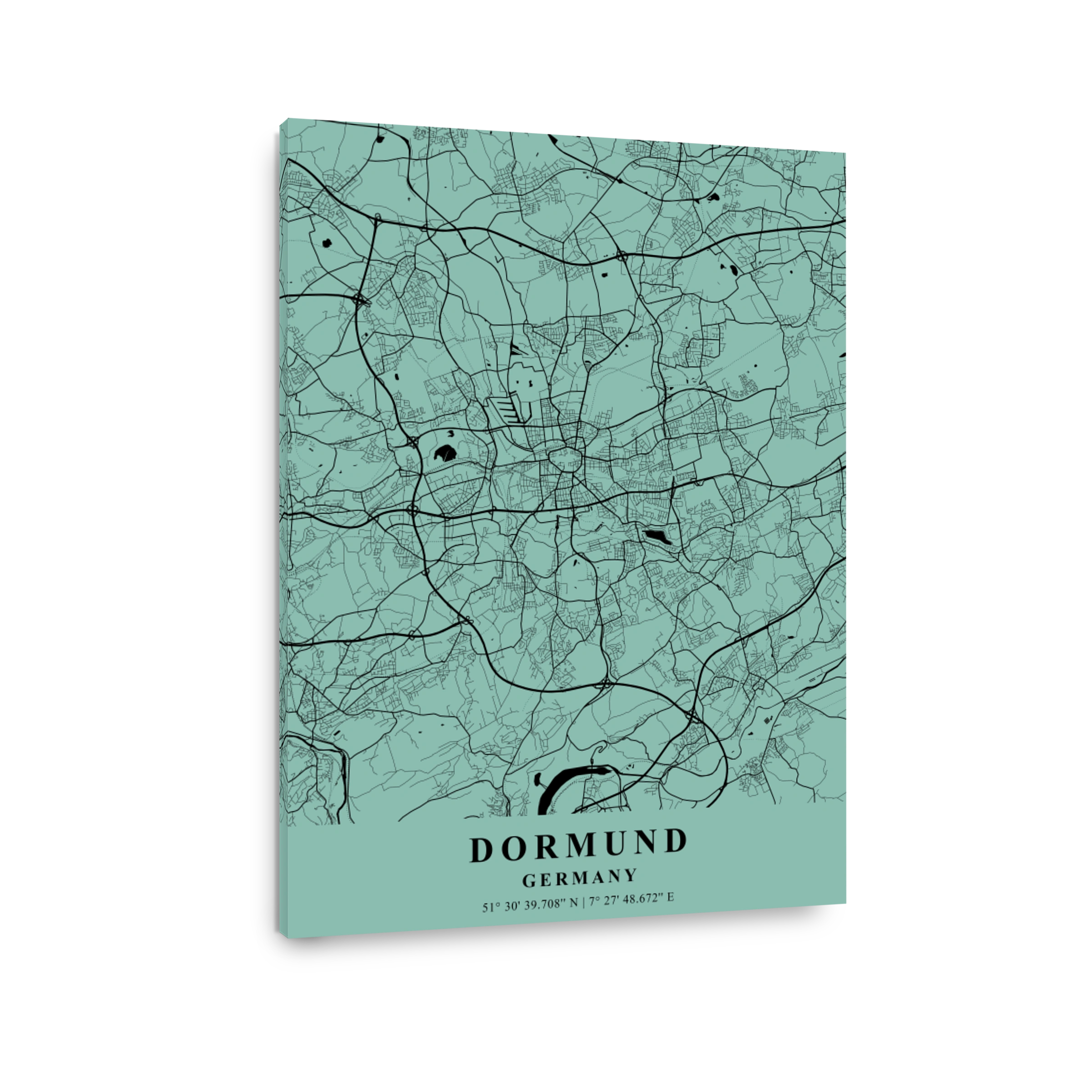 Dortmund   Germany Sea Plane Map