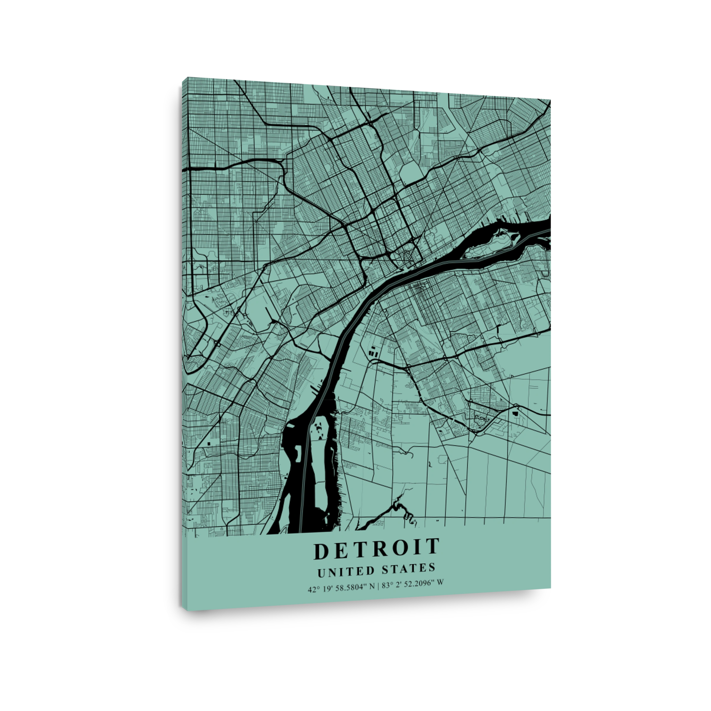 Detroit   United States Sea Plane Map