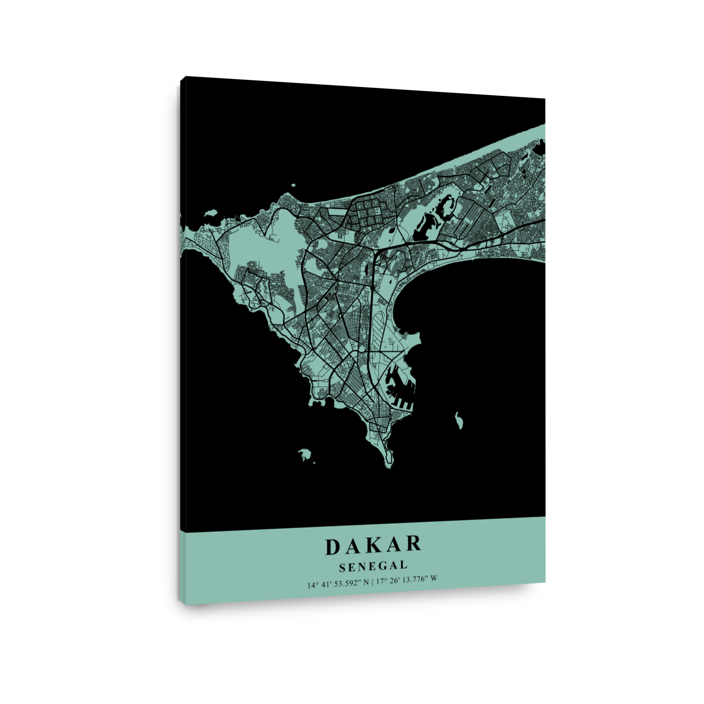 Dakar   Senegal Sea Plane Map