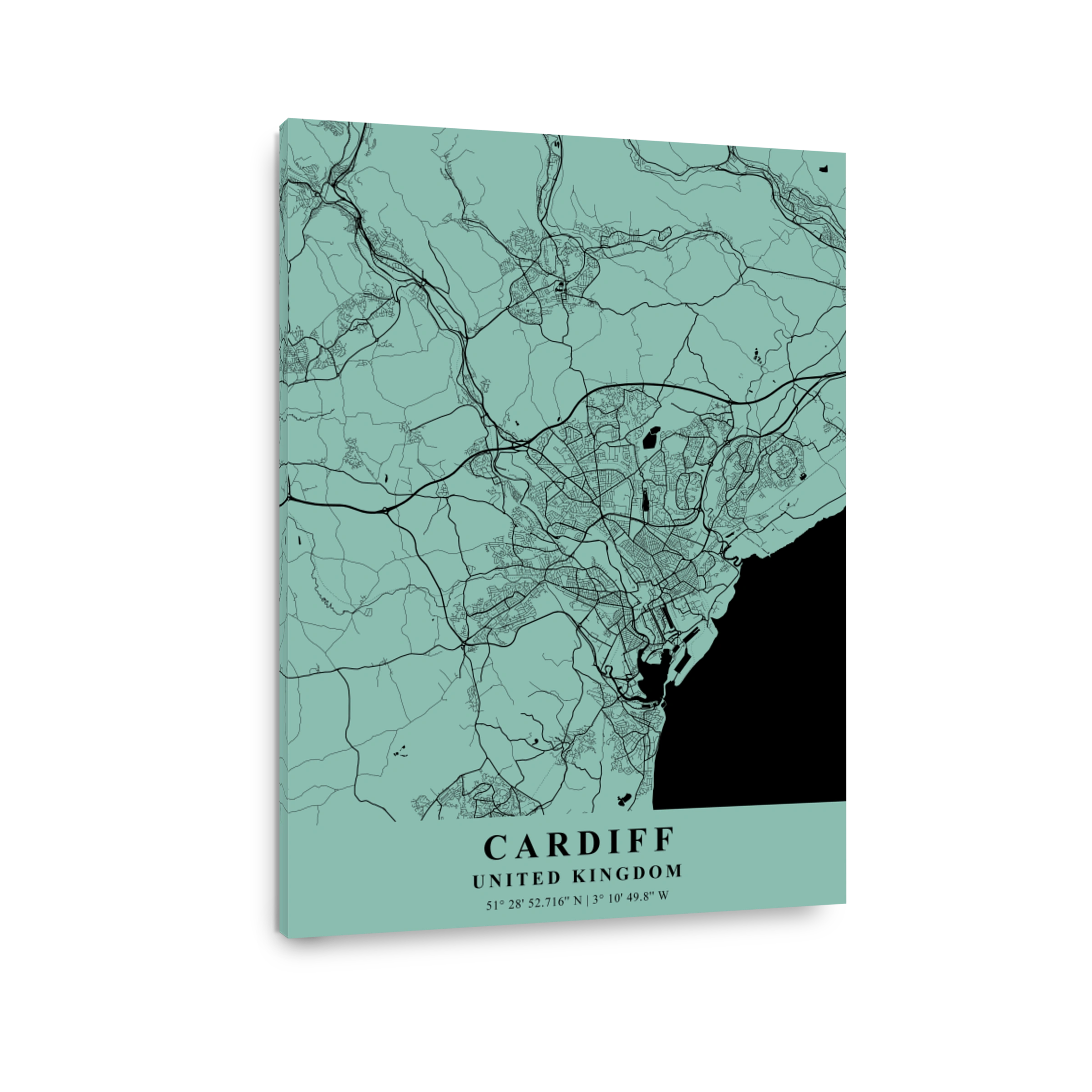 Cardiff   United Kingdom Sea Plane Map