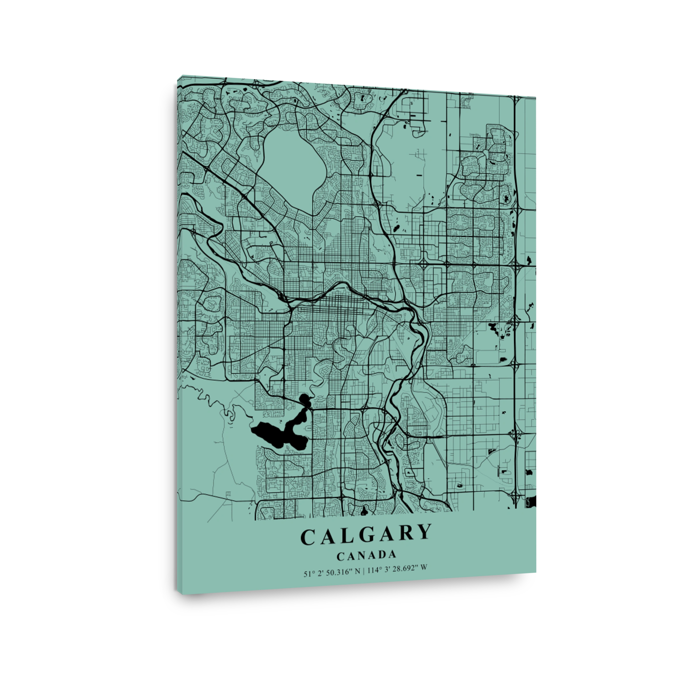 Calgary   Canada Sea Plane Map