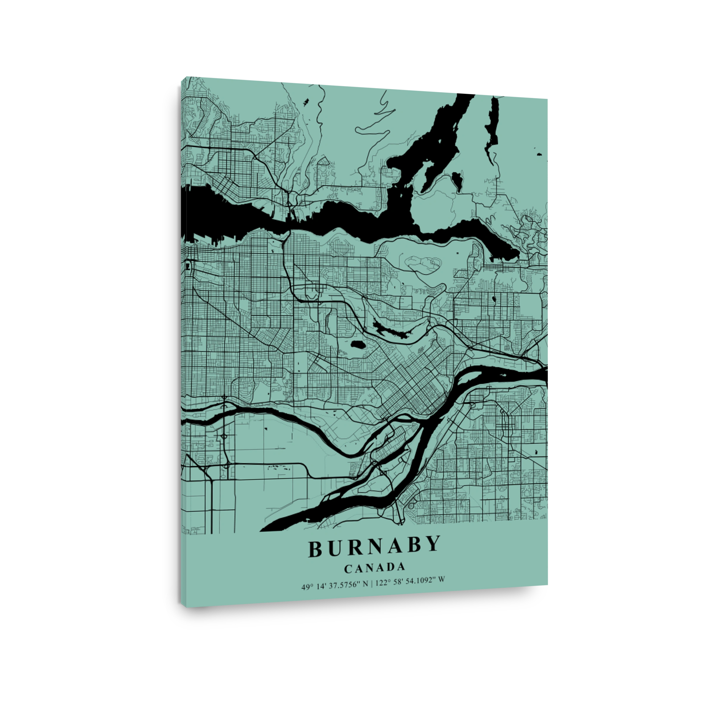 Burnaby   Canada Sea Plane Map