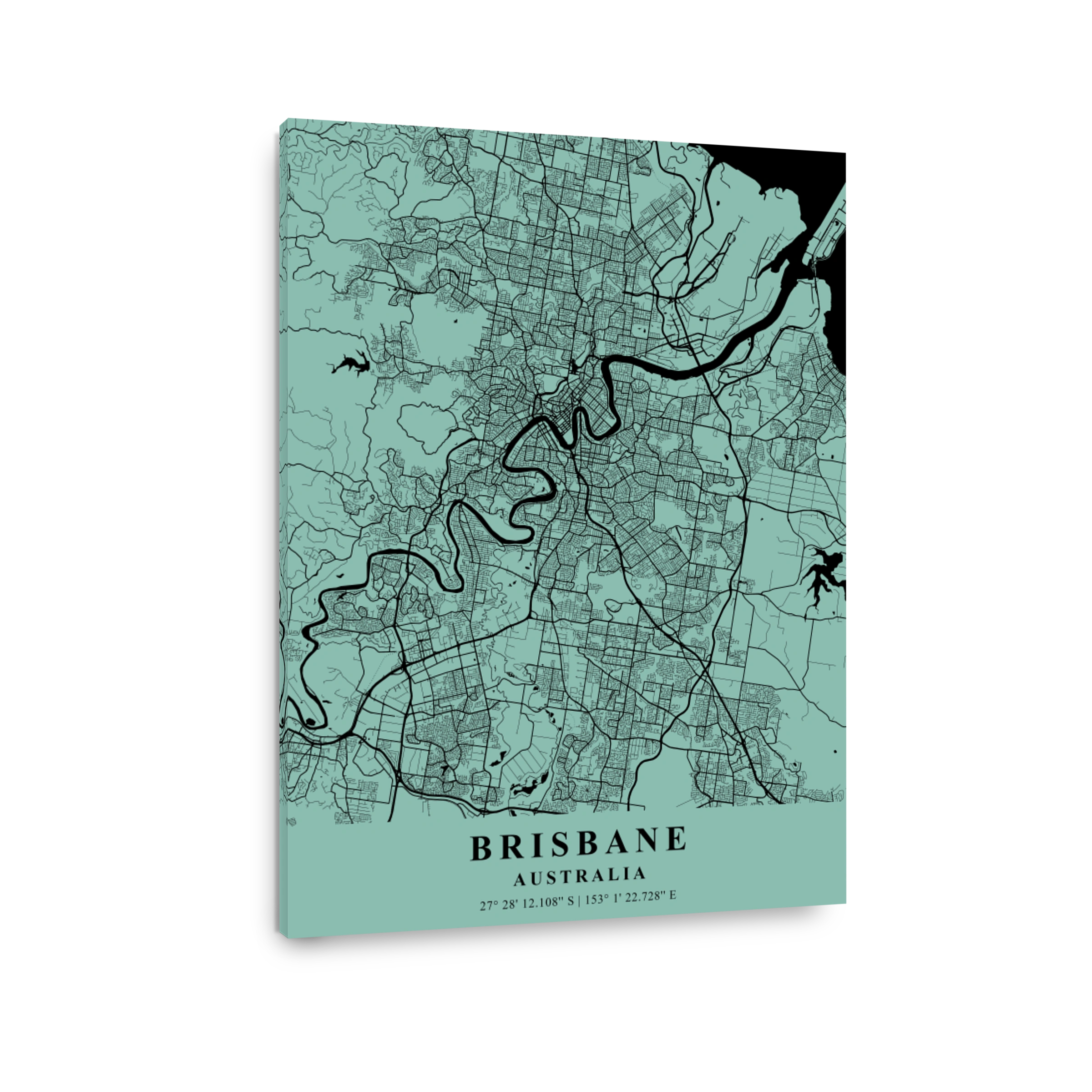 Brisbane Australia Sea Plane Map