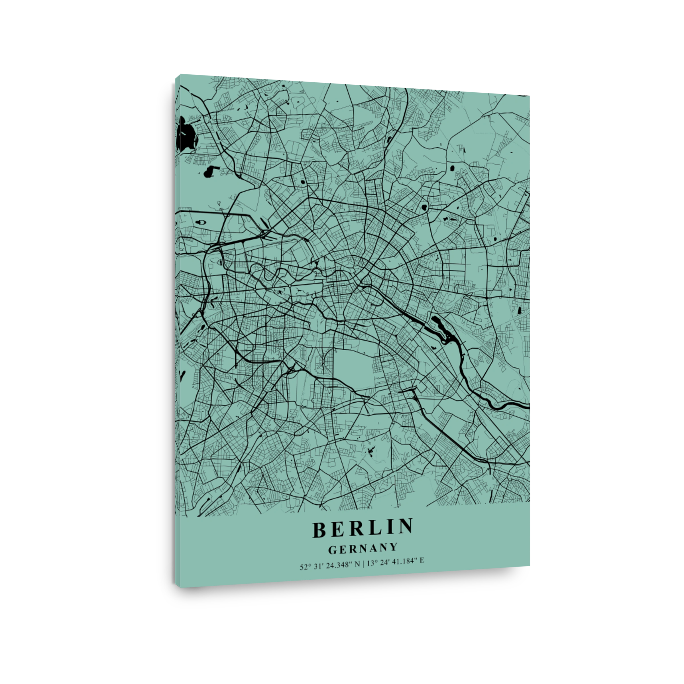 Berlin   Germany Sea Plane Map