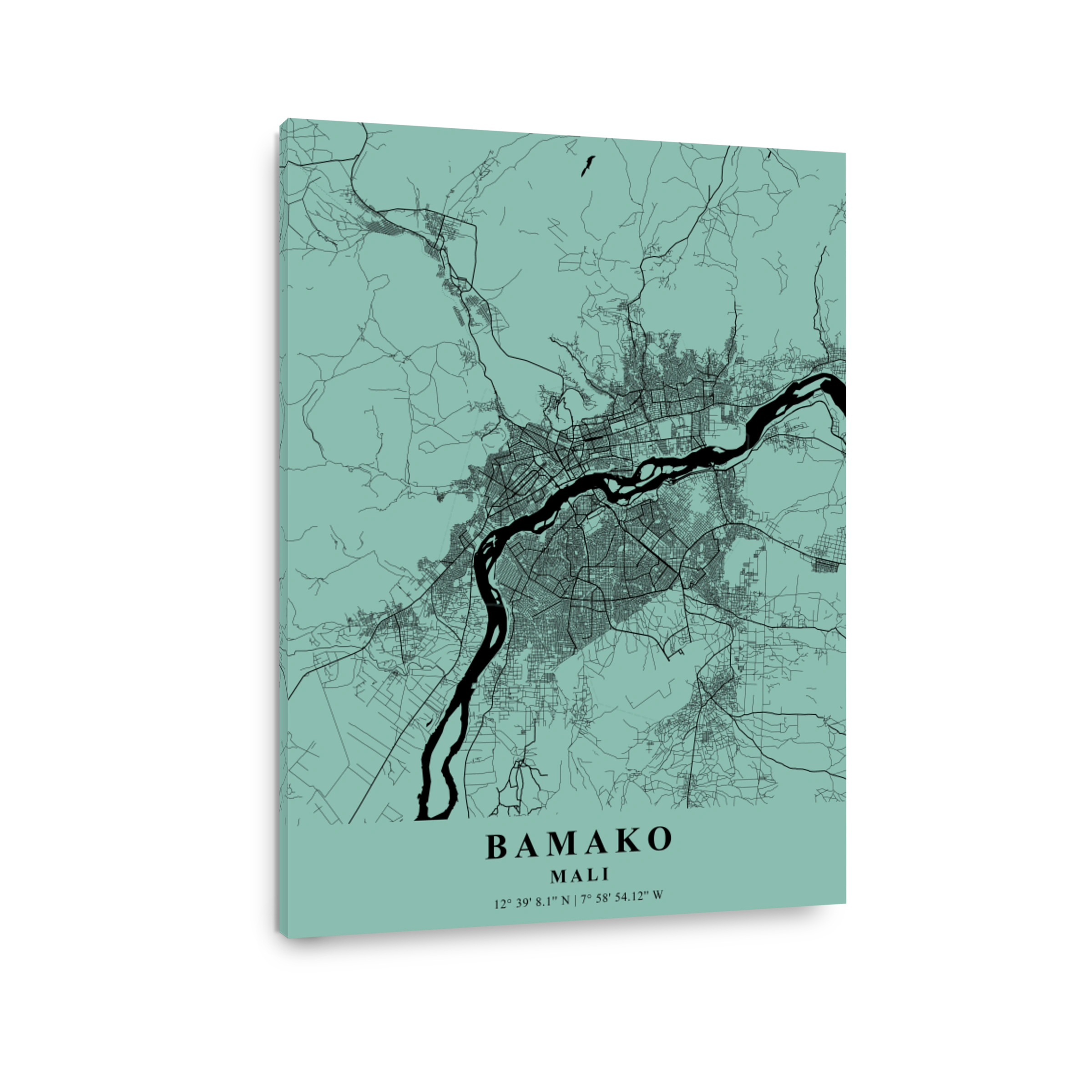 Bamako   Mali Sea Plane Map