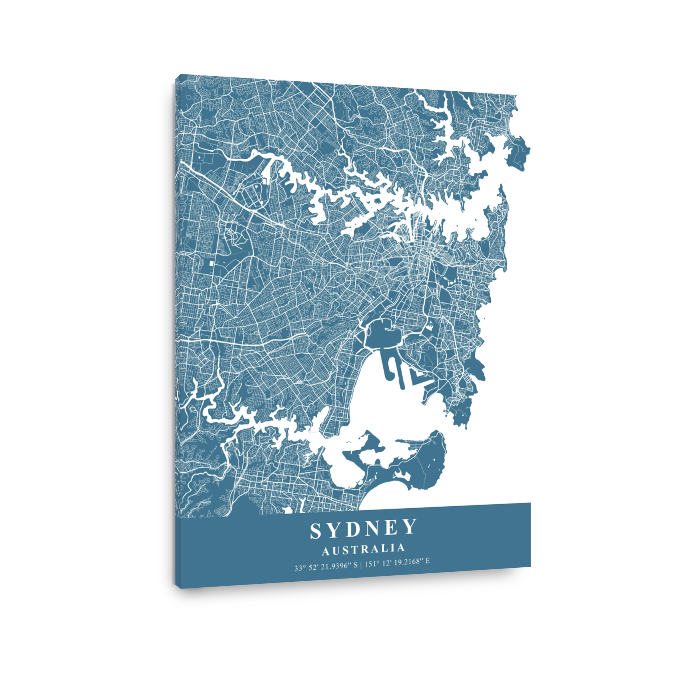 Sydney   Australia Slate Plane Map