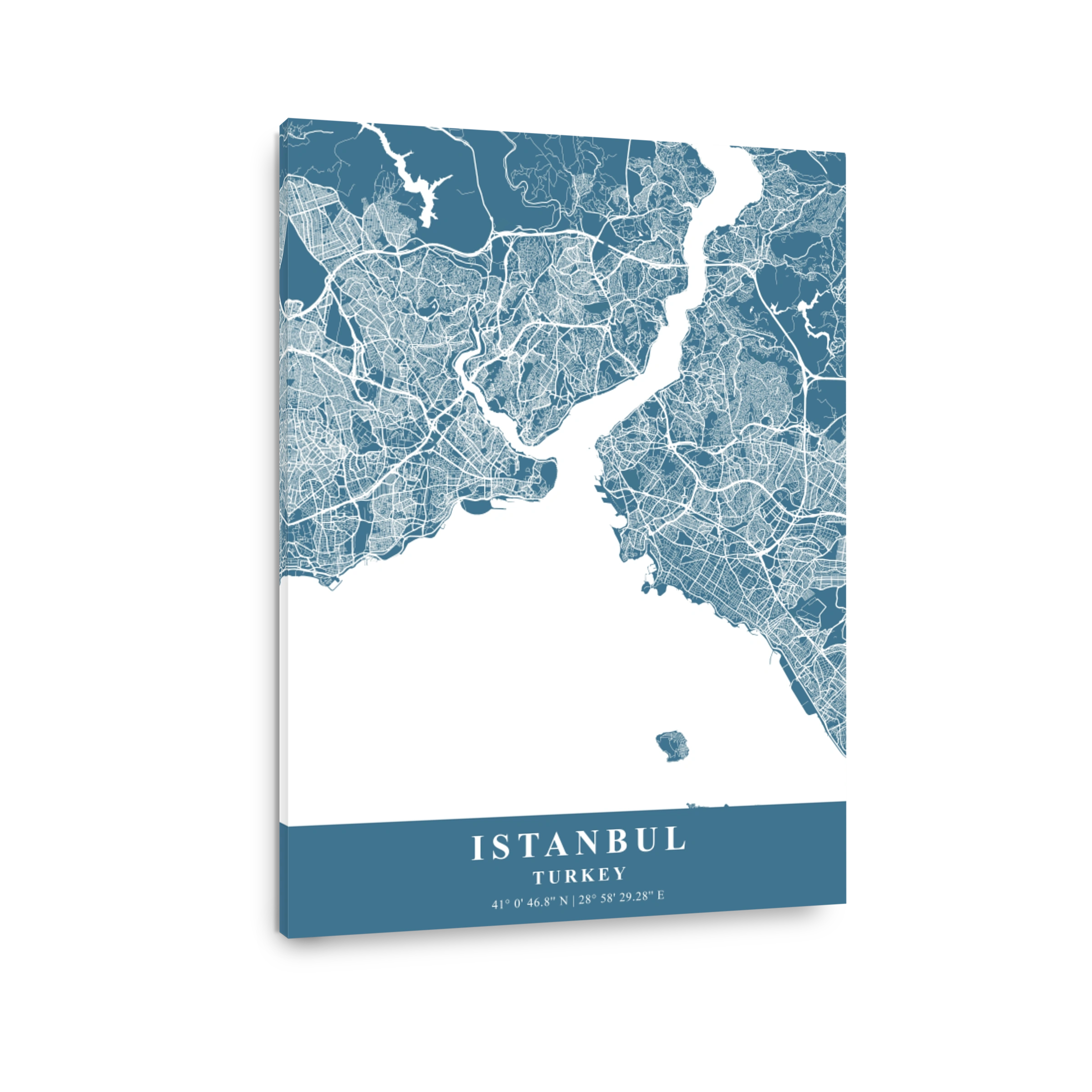 Istanbul   Turkey Slate Plane Map