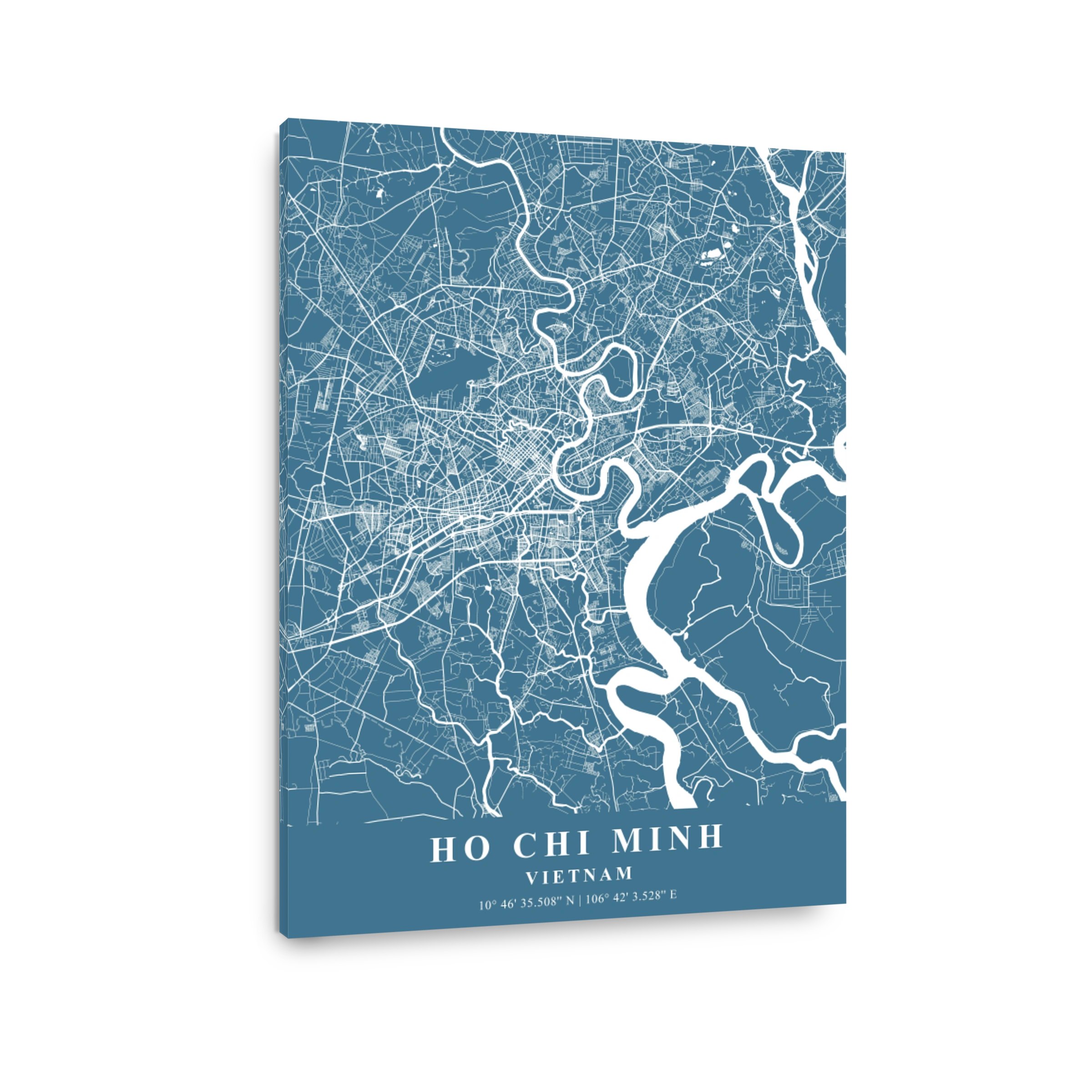 Ho Chi Minh   Vietnam Slate Plane Map