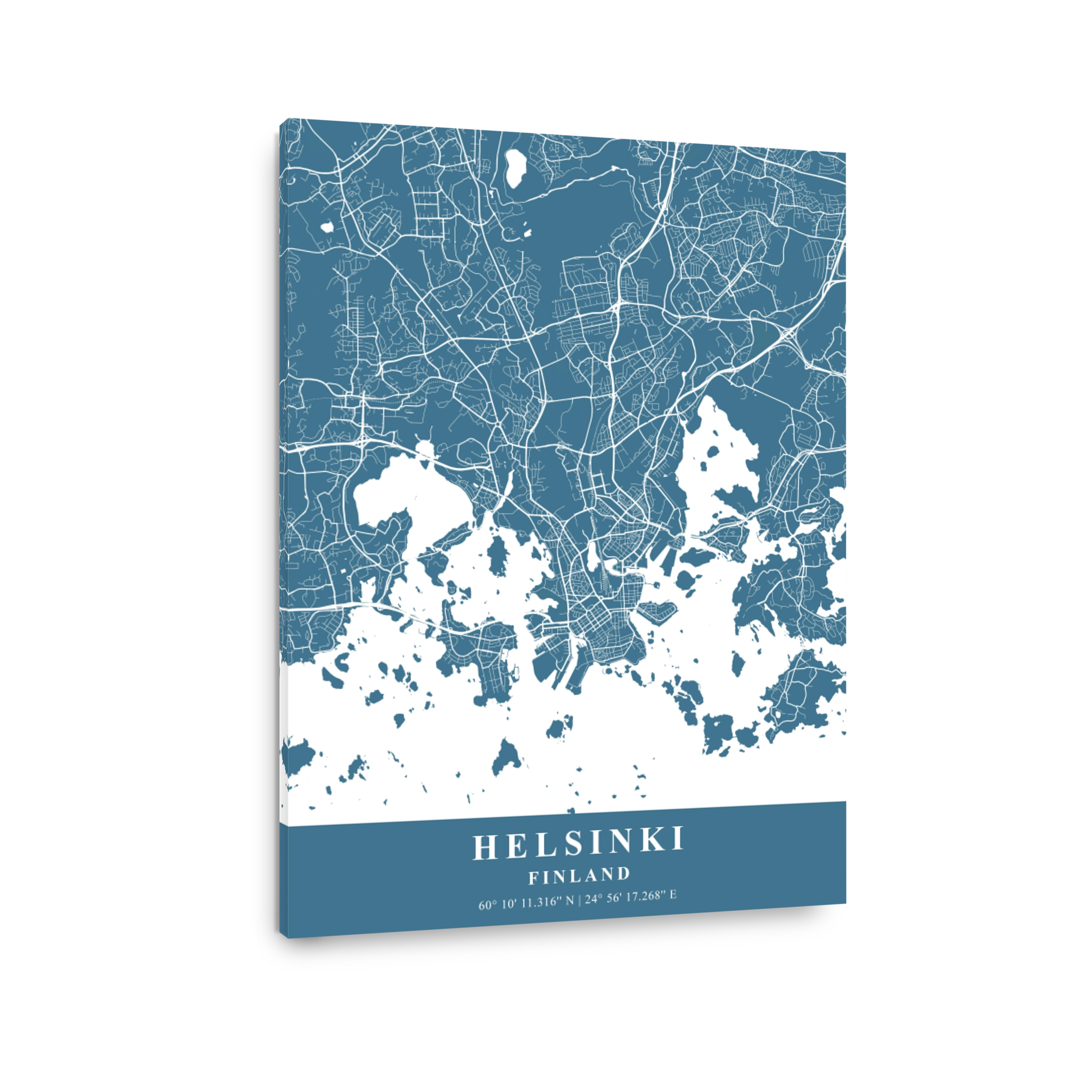 Helsinki   Finland Slate Plane Map