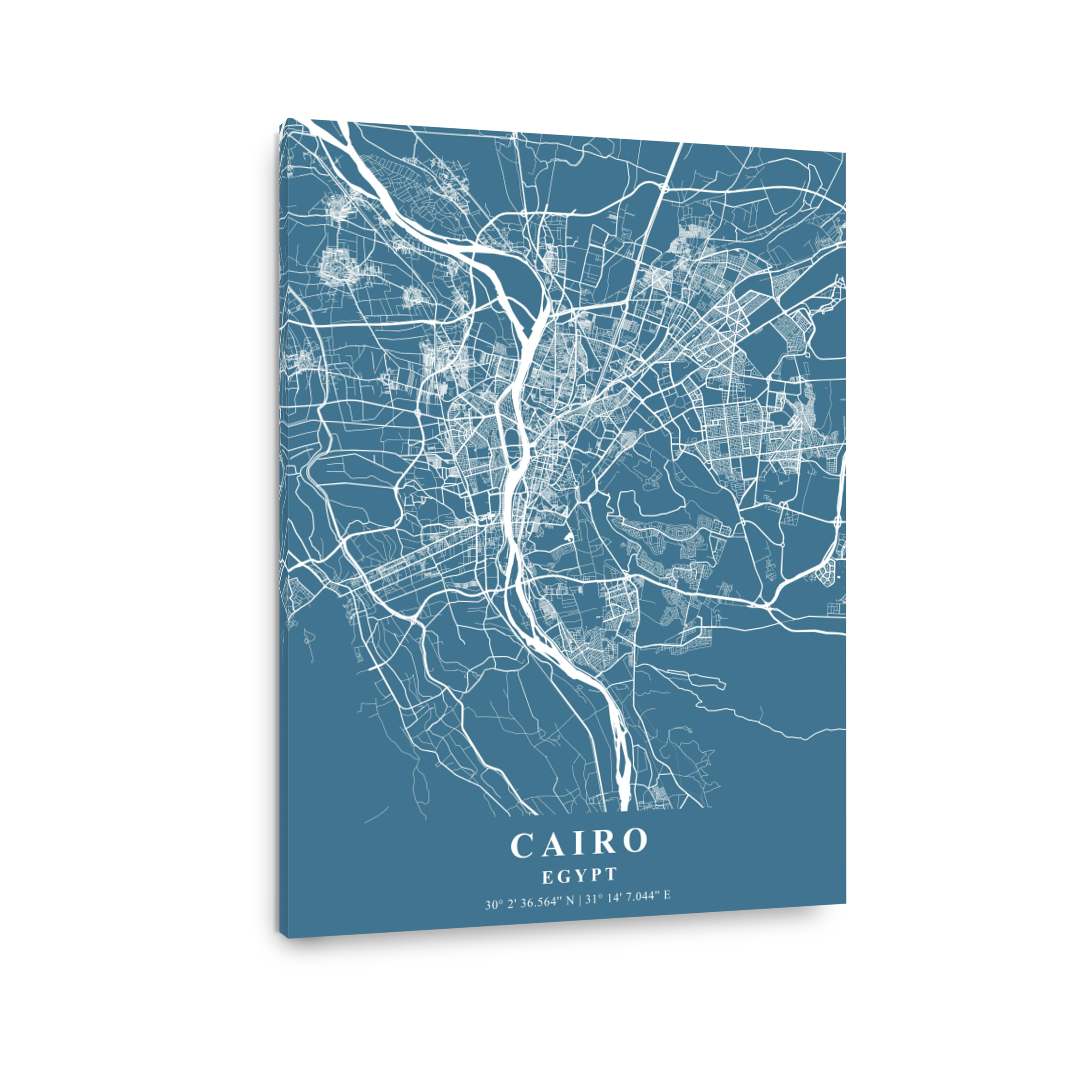 Cairo   Egypt Slate Plane Map