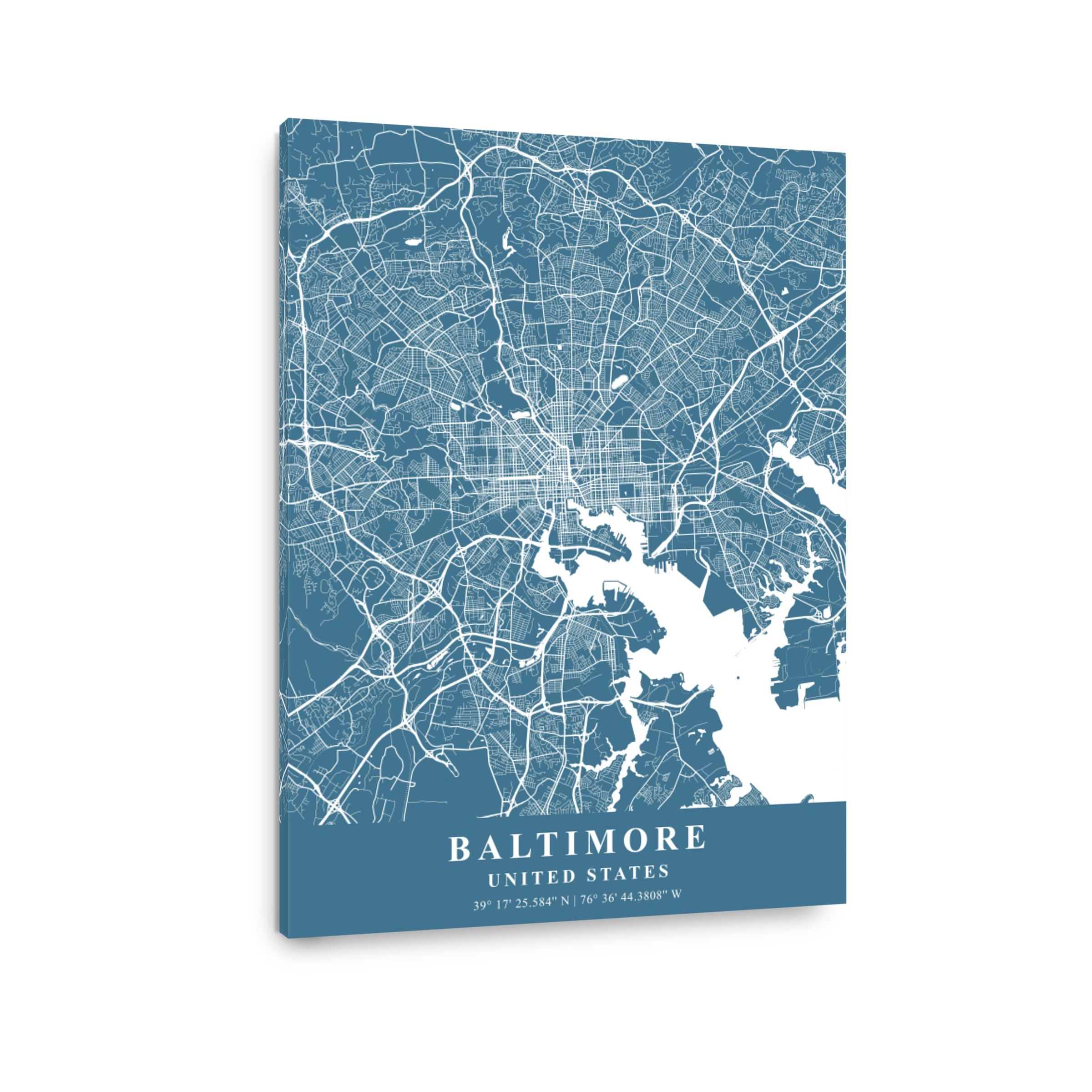 Baltimore   United States Slate Plane Map