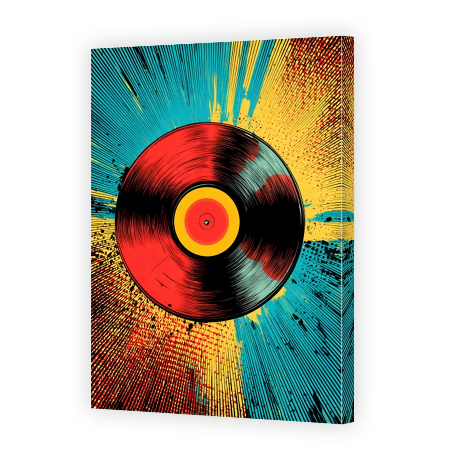 Vibrant Vinyl Record Art