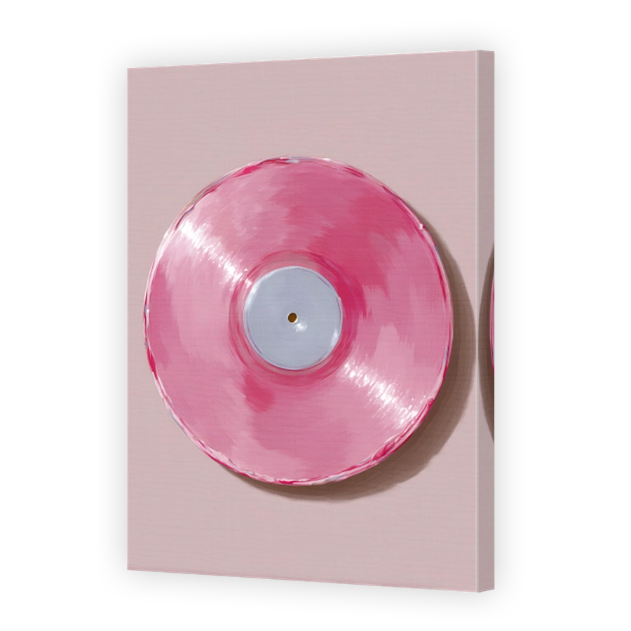 Pink Vinyl Record Art