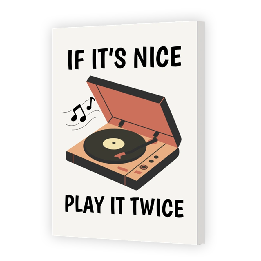 Retro Record Player Art