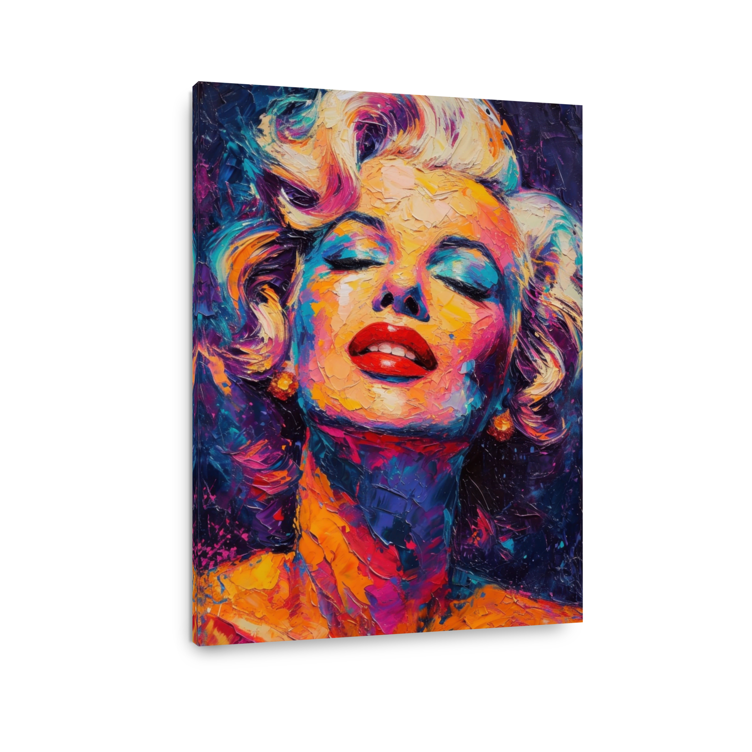 Vibrant Marilyn Monroe Oil Painting