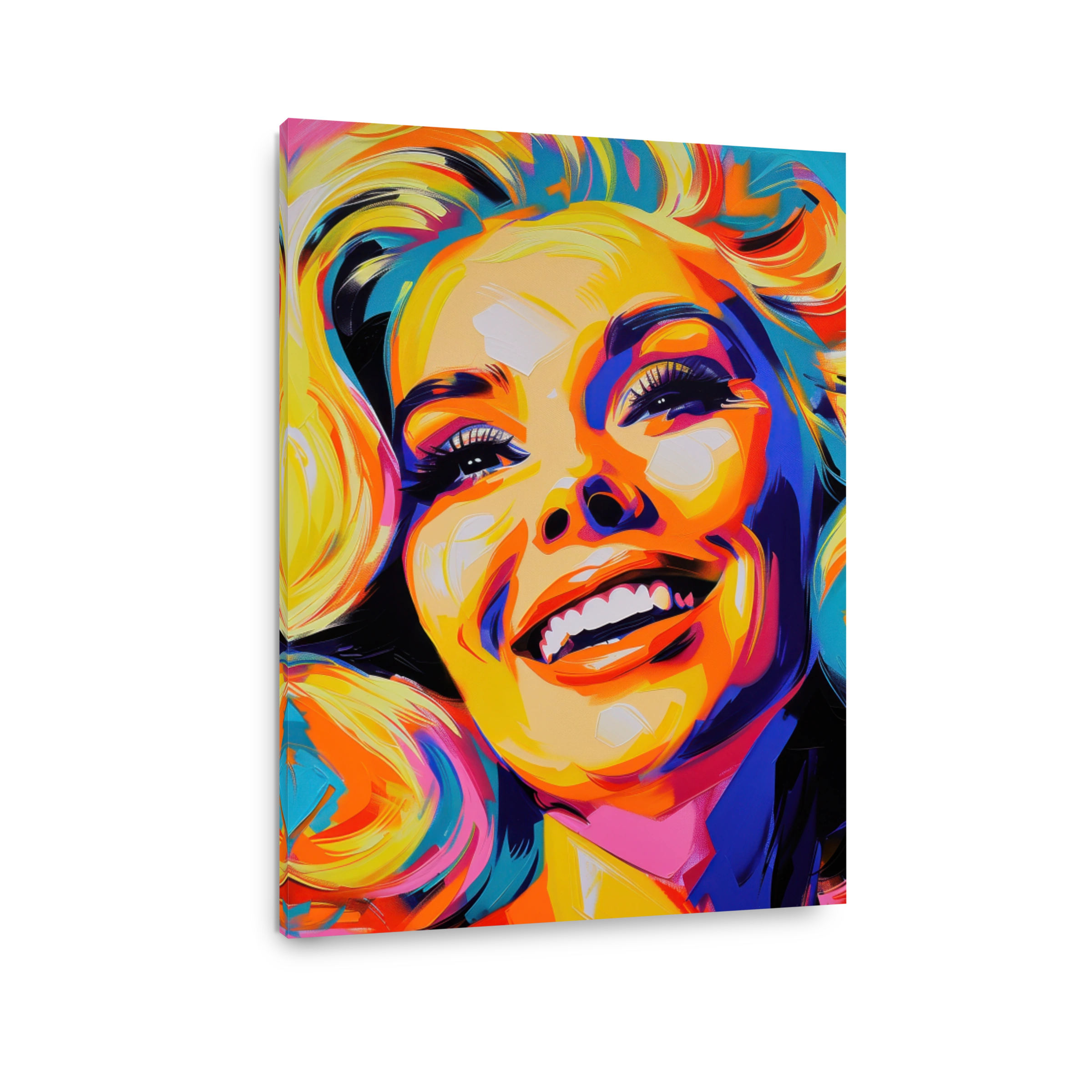 Vibrant Pop Art Portrait Painting