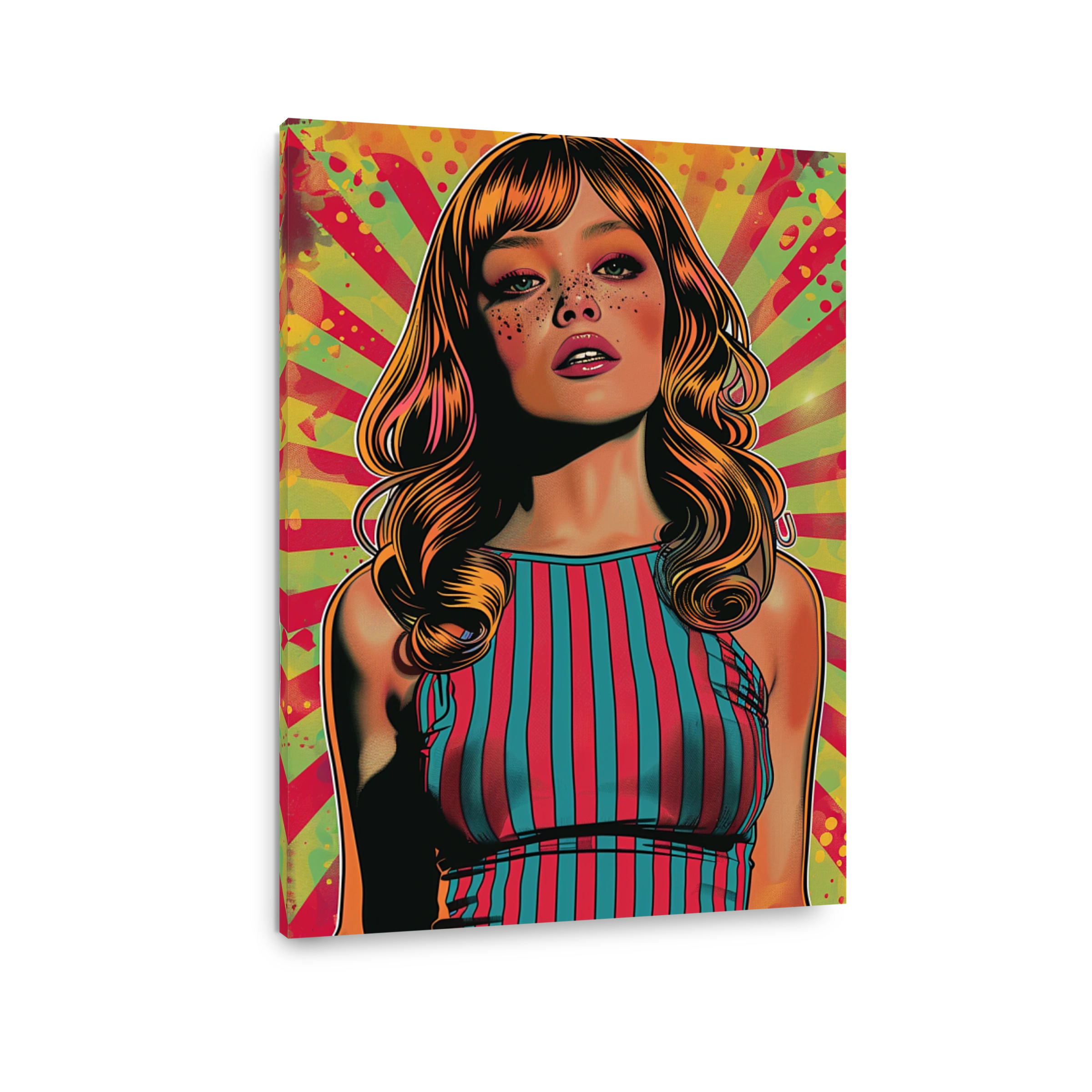 Retro Pop-Art Woman Portrait