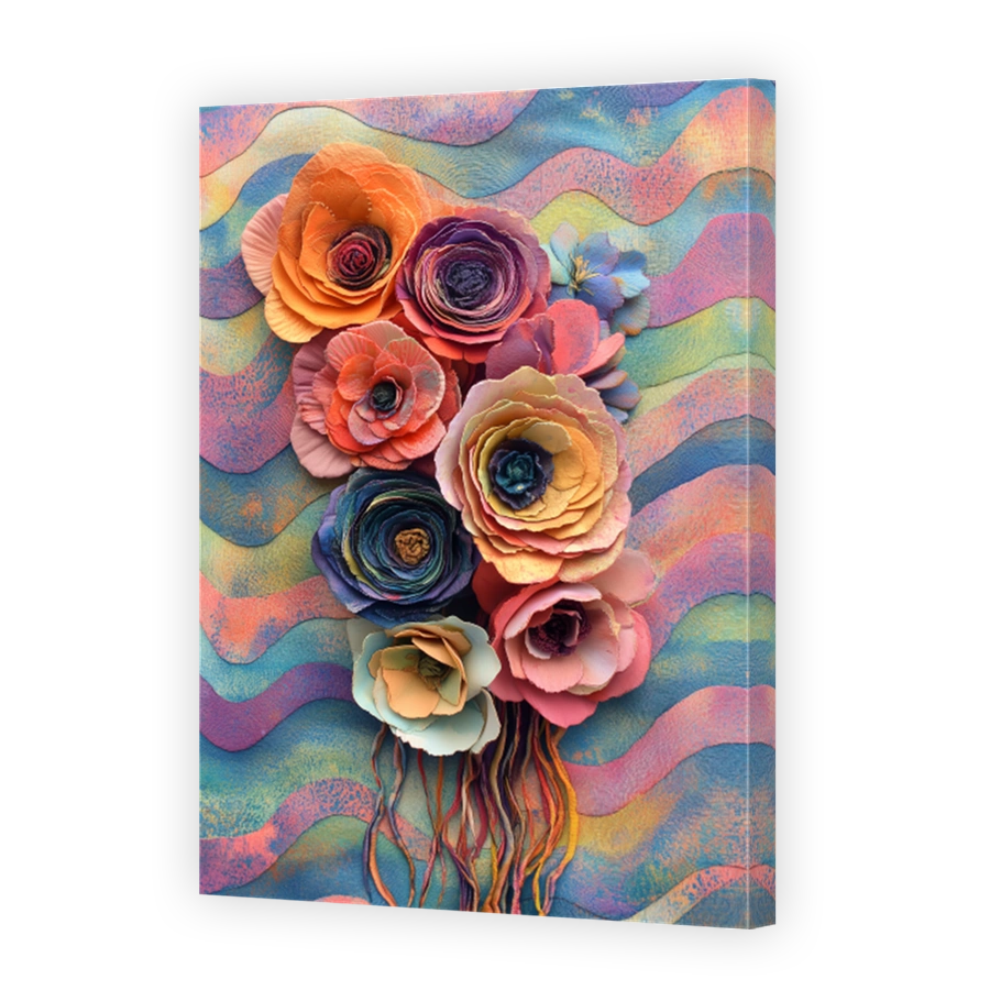 Whimsical Floral Arrangement Art