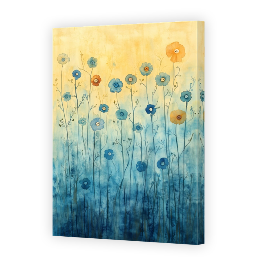 Whimsical Watercolour Flowers Painting