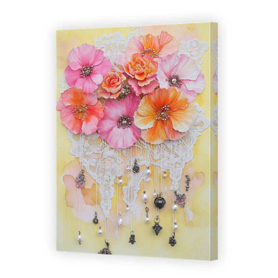 Whimsical Floral Arrangement with Charms