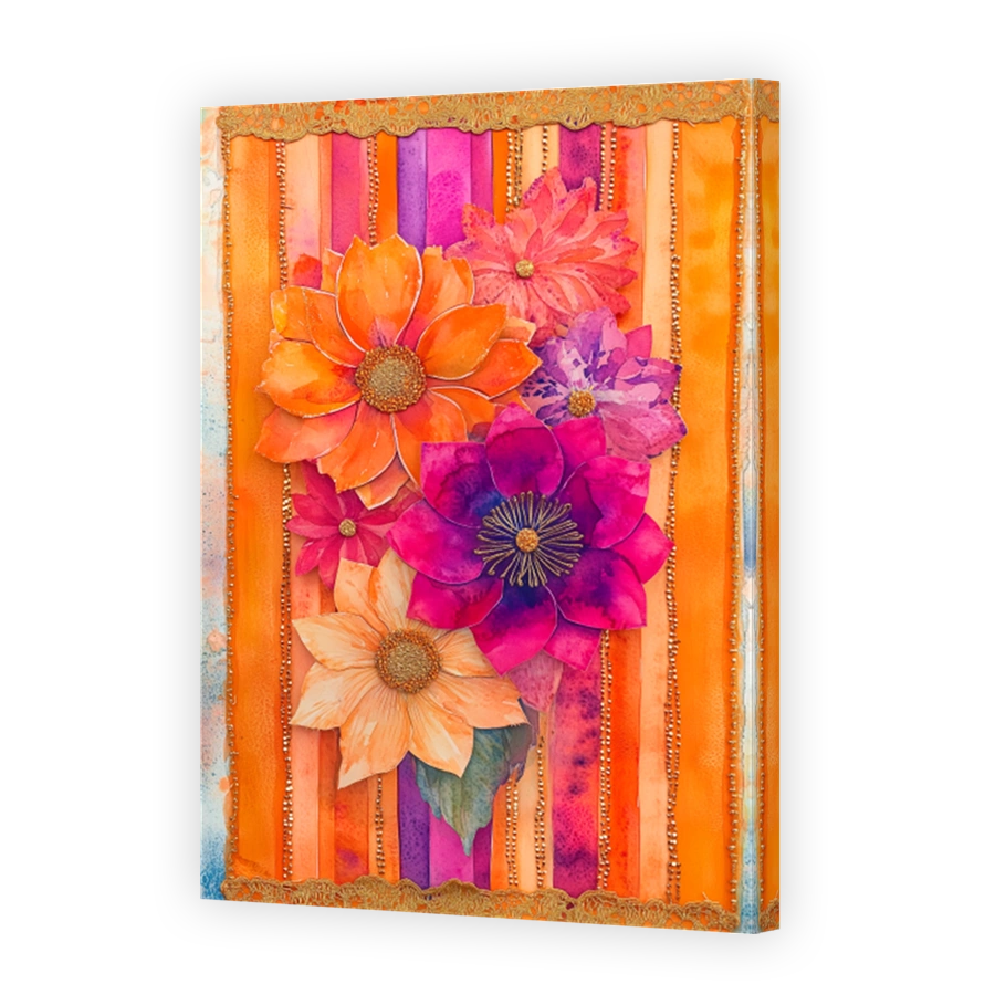 Vibrant Floral Arrangement Art
