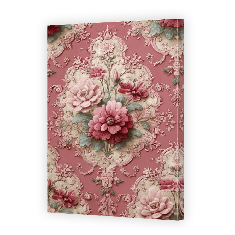 Elegant Floral Damask Print