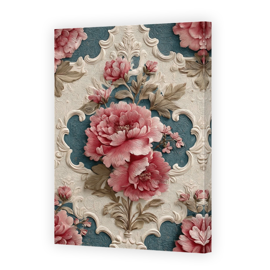 Elegant Pink Peony Blossoms Art