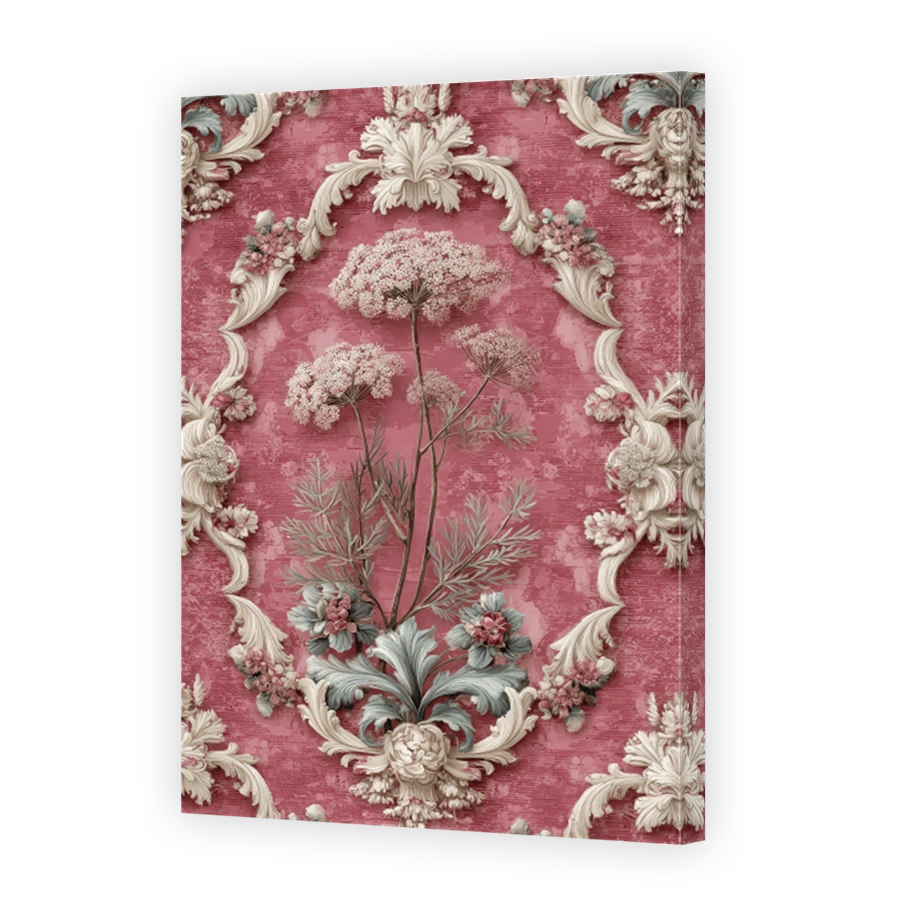 Elegant Fennel and Floral Decoupage Paper