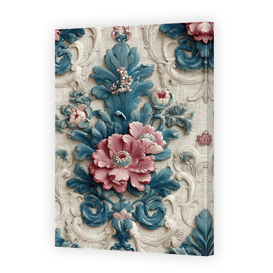 Elegant Floral Damask Illustration