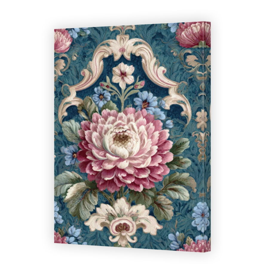 Elegant Floral Damask Art