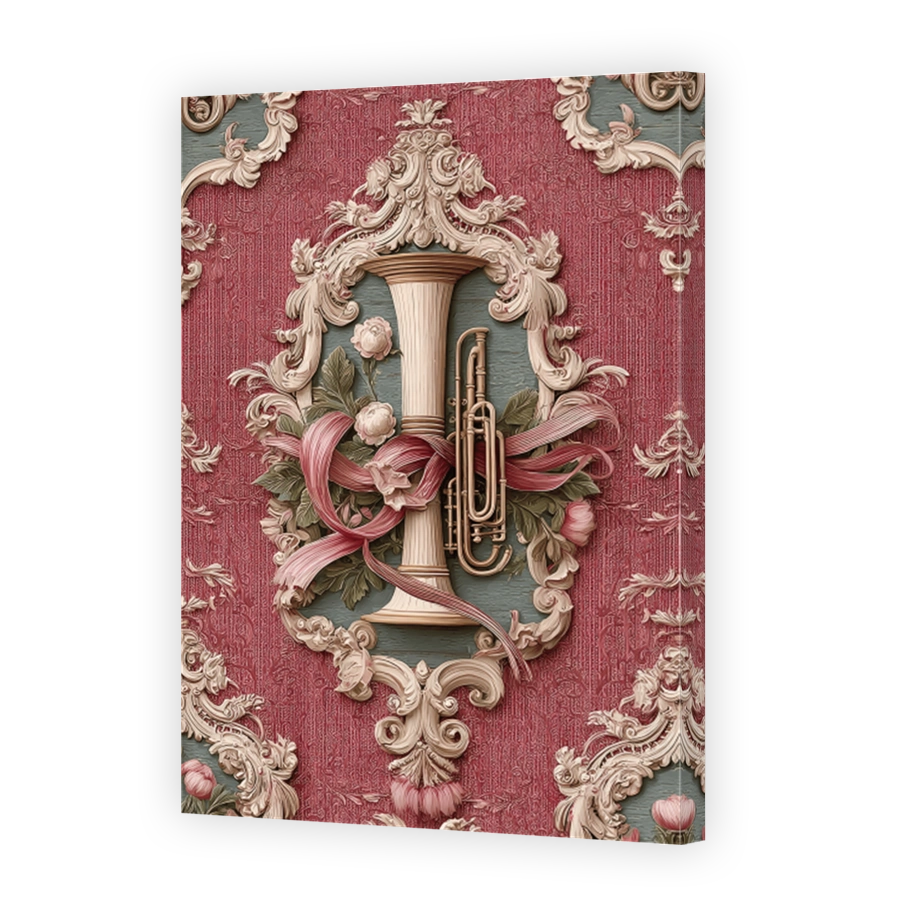 Elegant Cornet and Ribbons Art