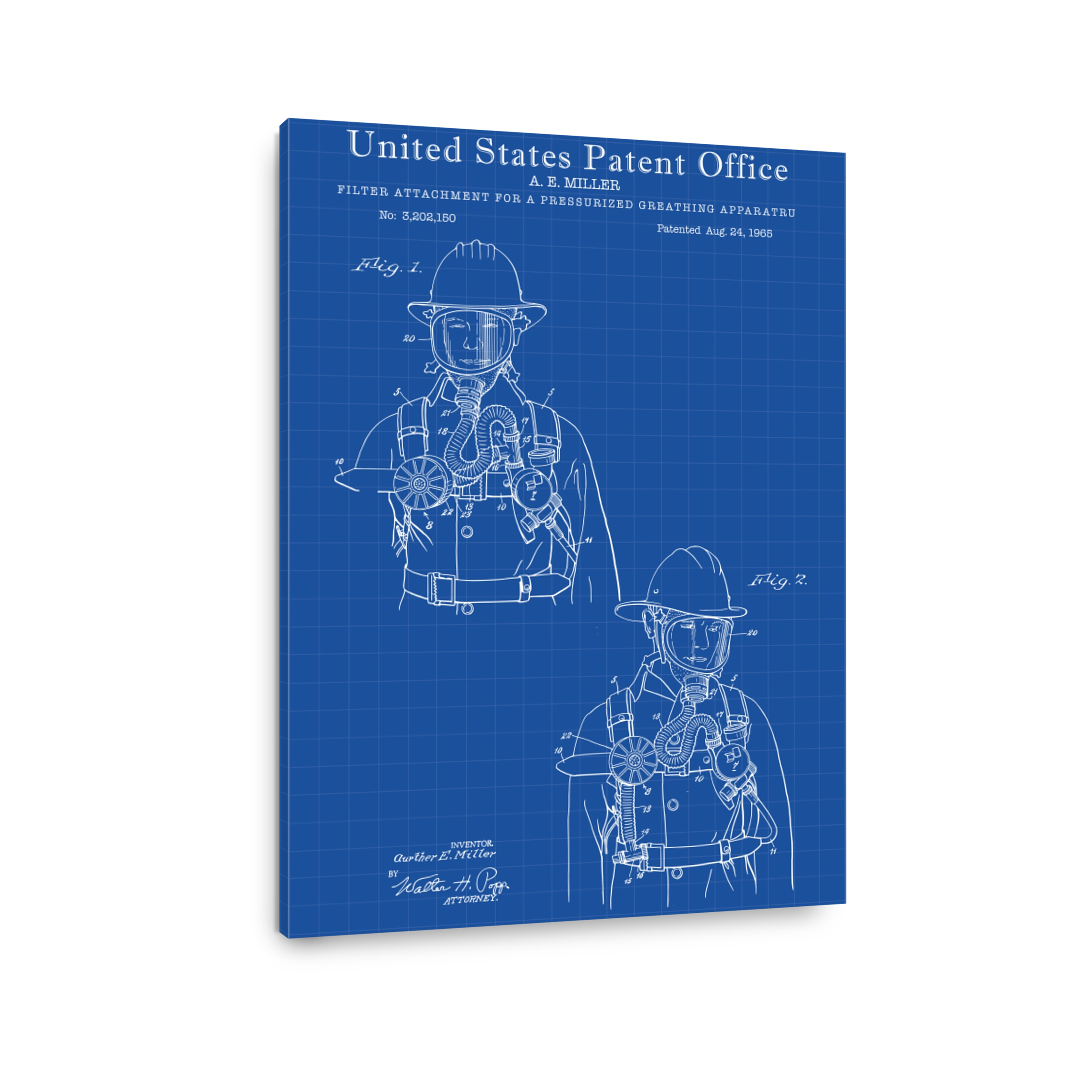 Firefighter Breathing Apparatus Patent Blueprint
