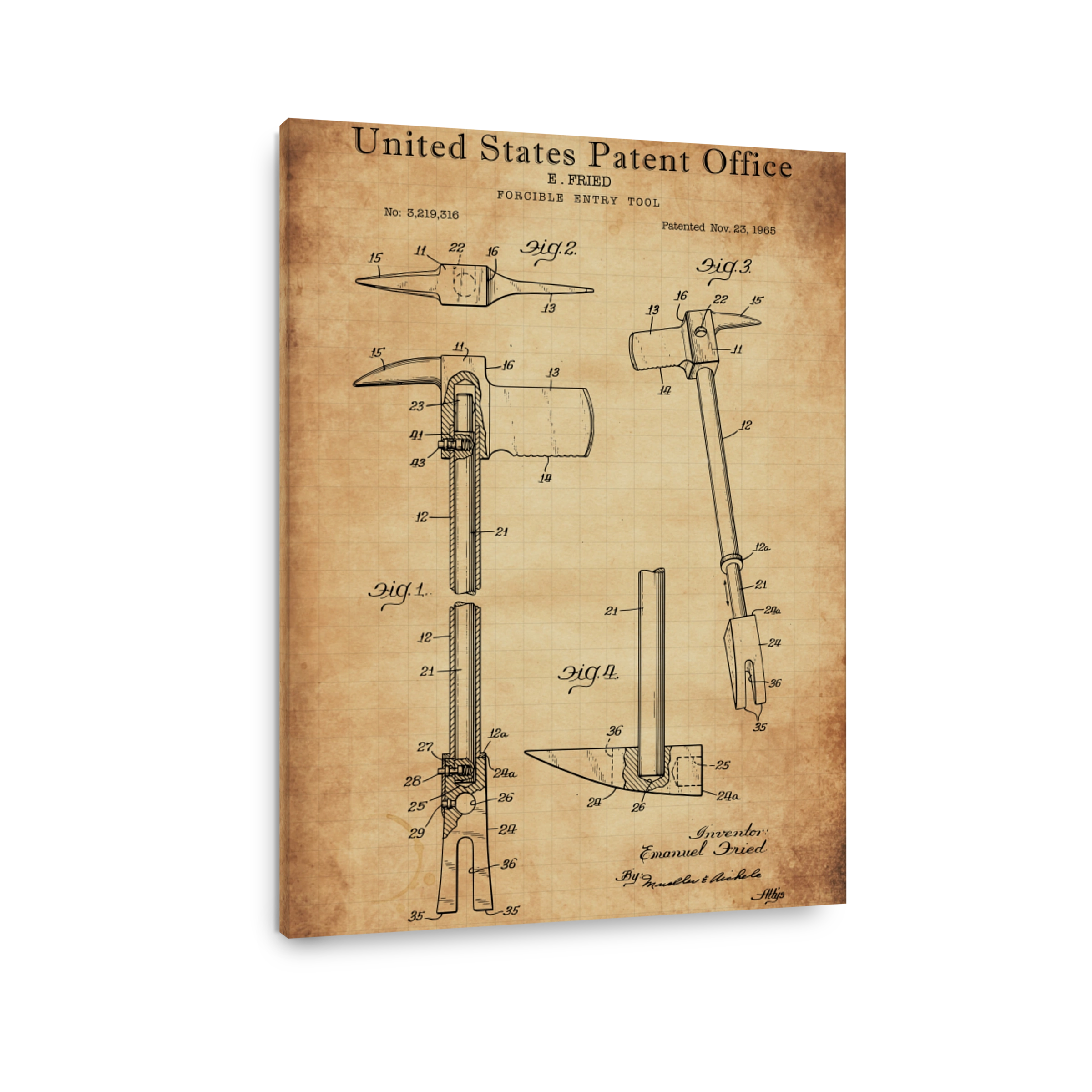 Forcible Entry Tool Patent Art