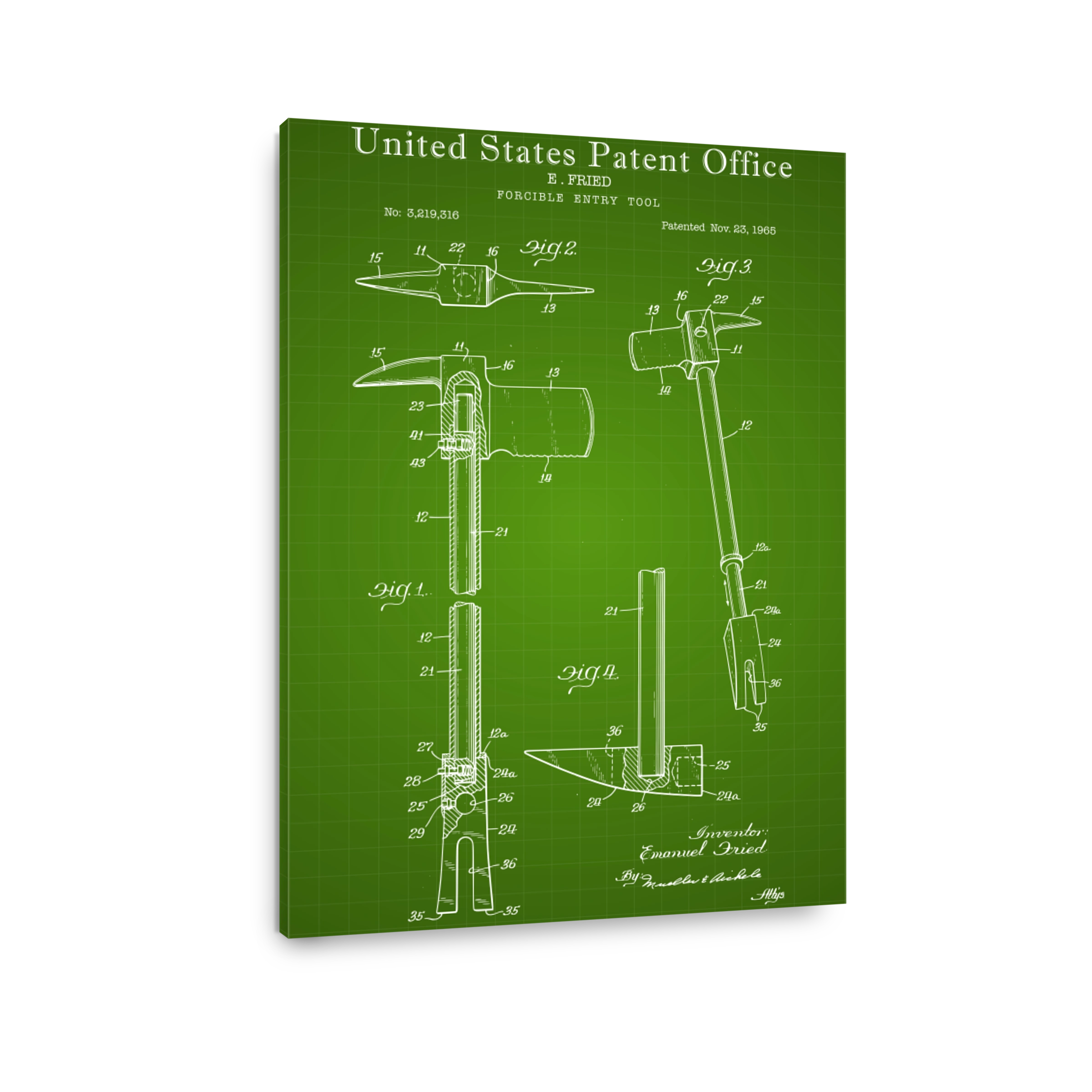 Forcible Entry Tool Patent Drawing