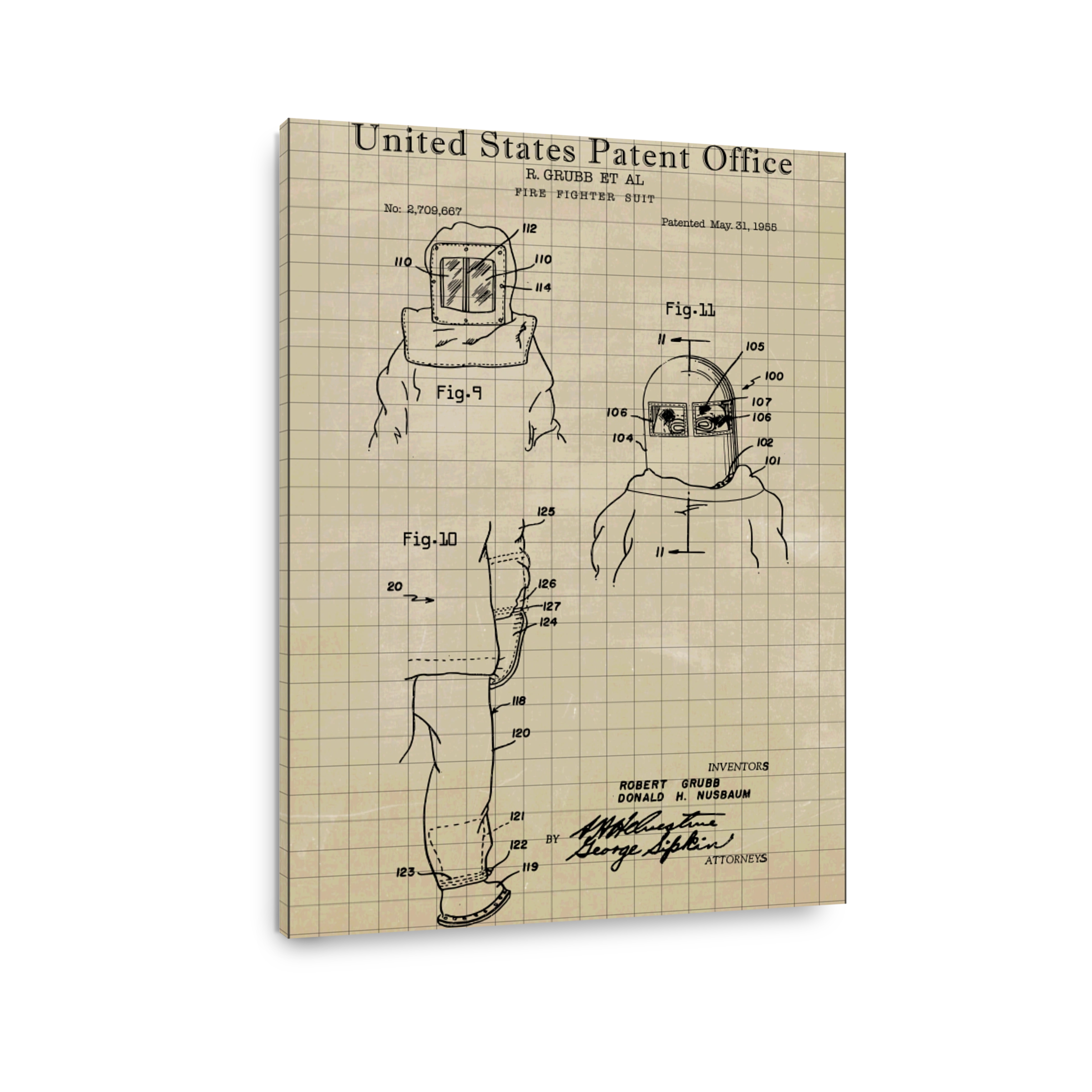 Firefighter Suit Patent Drawing