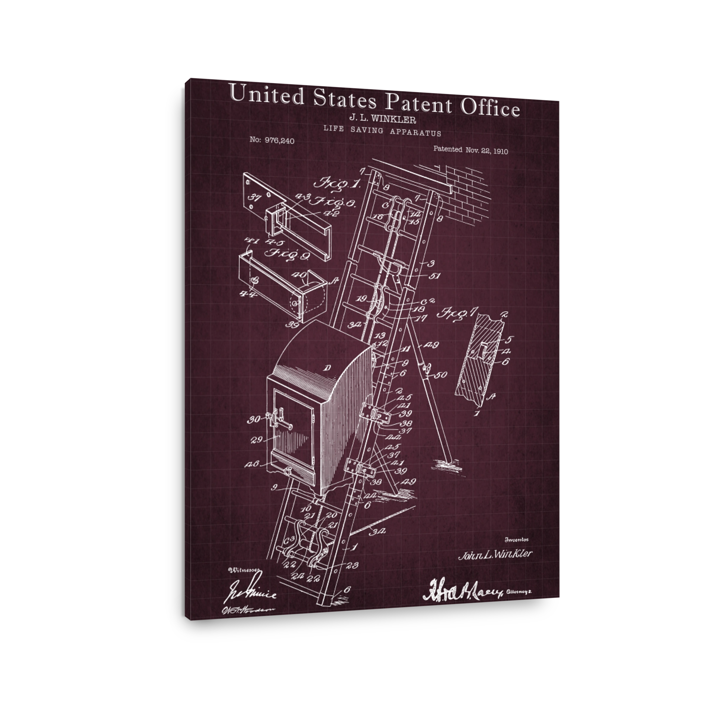 Life Saving Apparatus Patent Blueprint