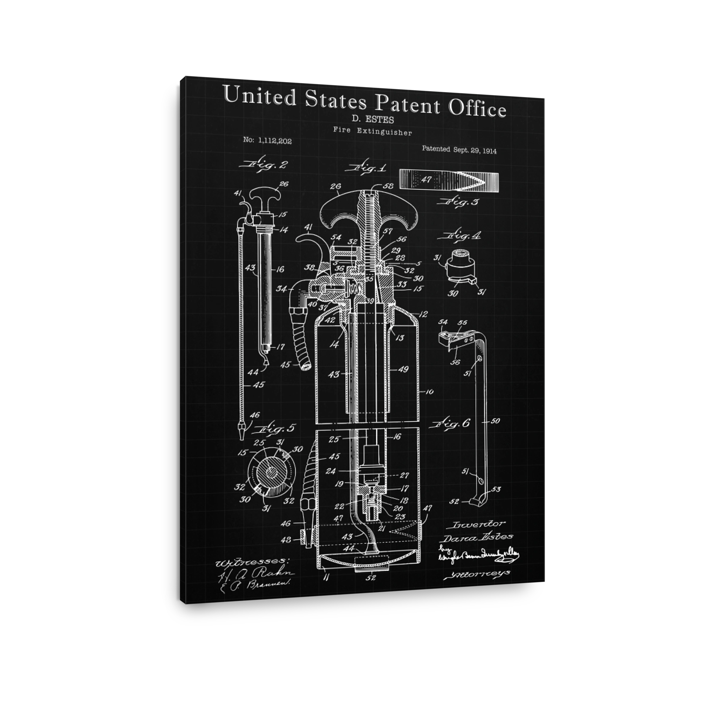 Fire Extinguisher Patent Drawing