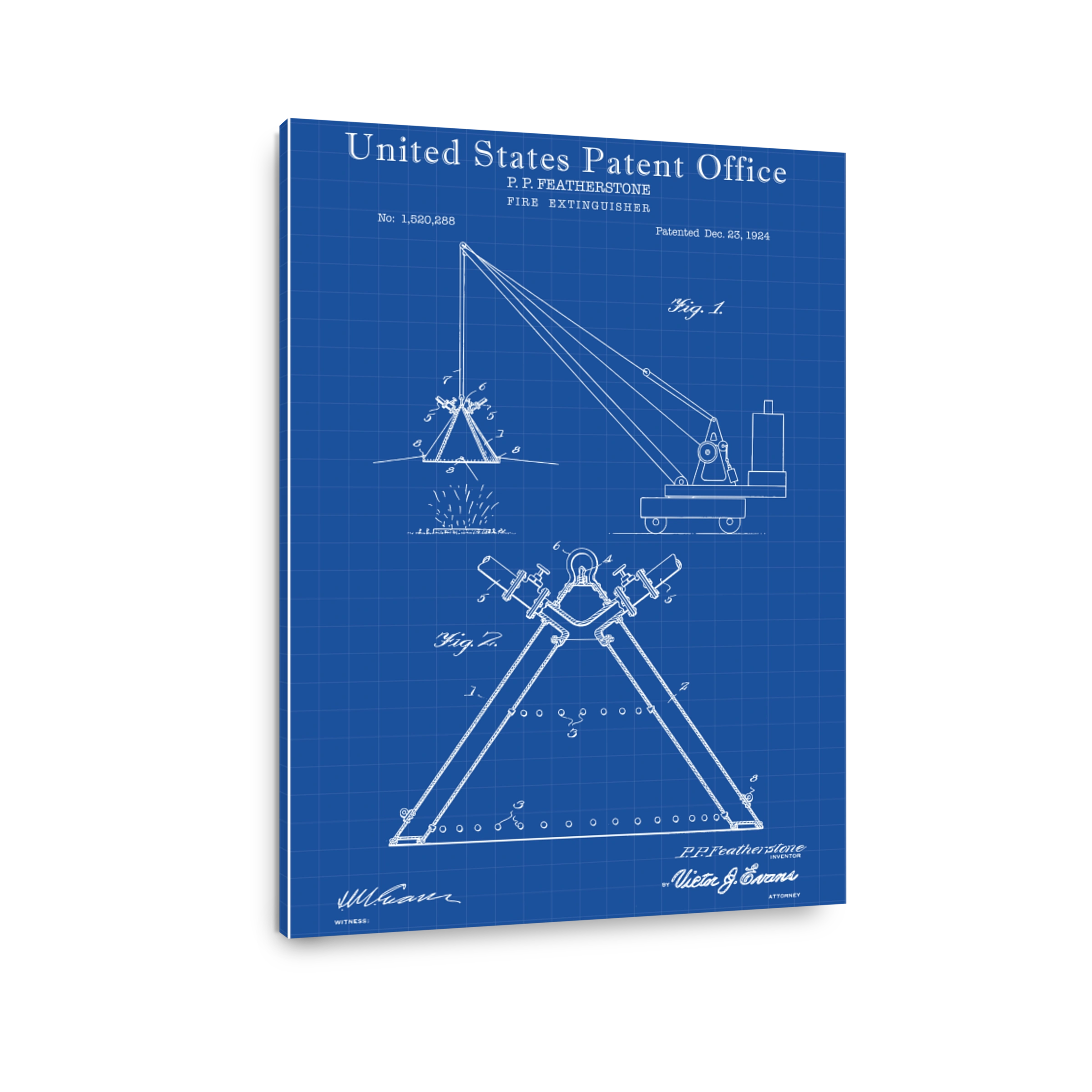 Fire Extinguisher Patent Blueprint
