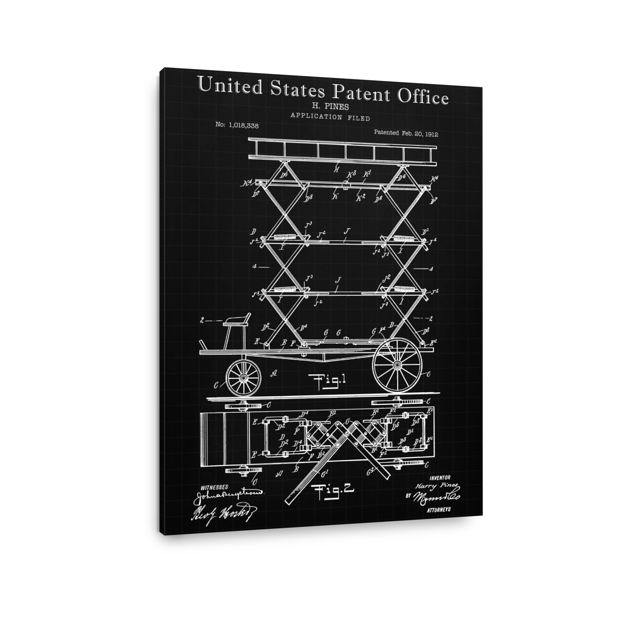 United States Patent Office Blueprint