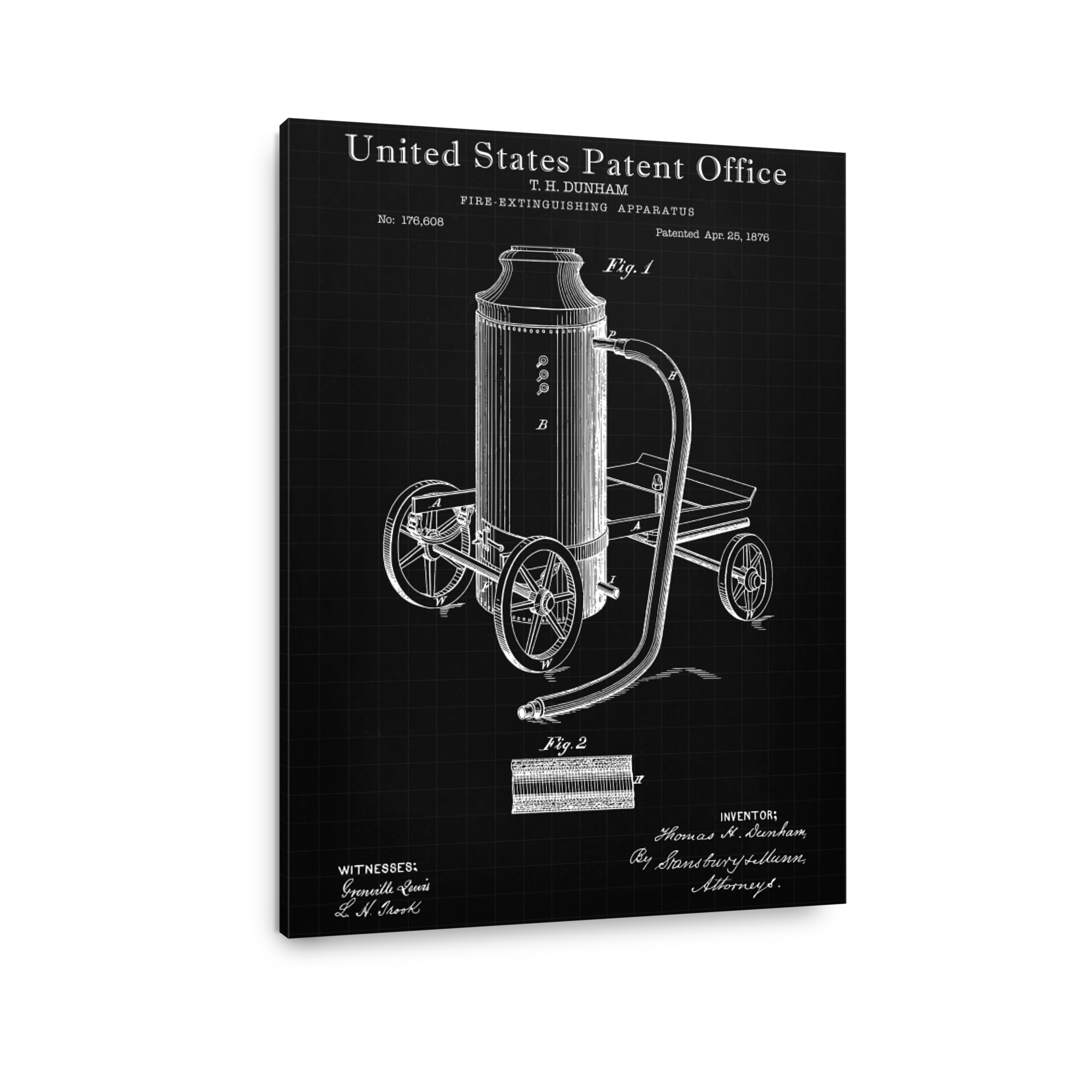 Fire Extinguisher Patent Blueprint
