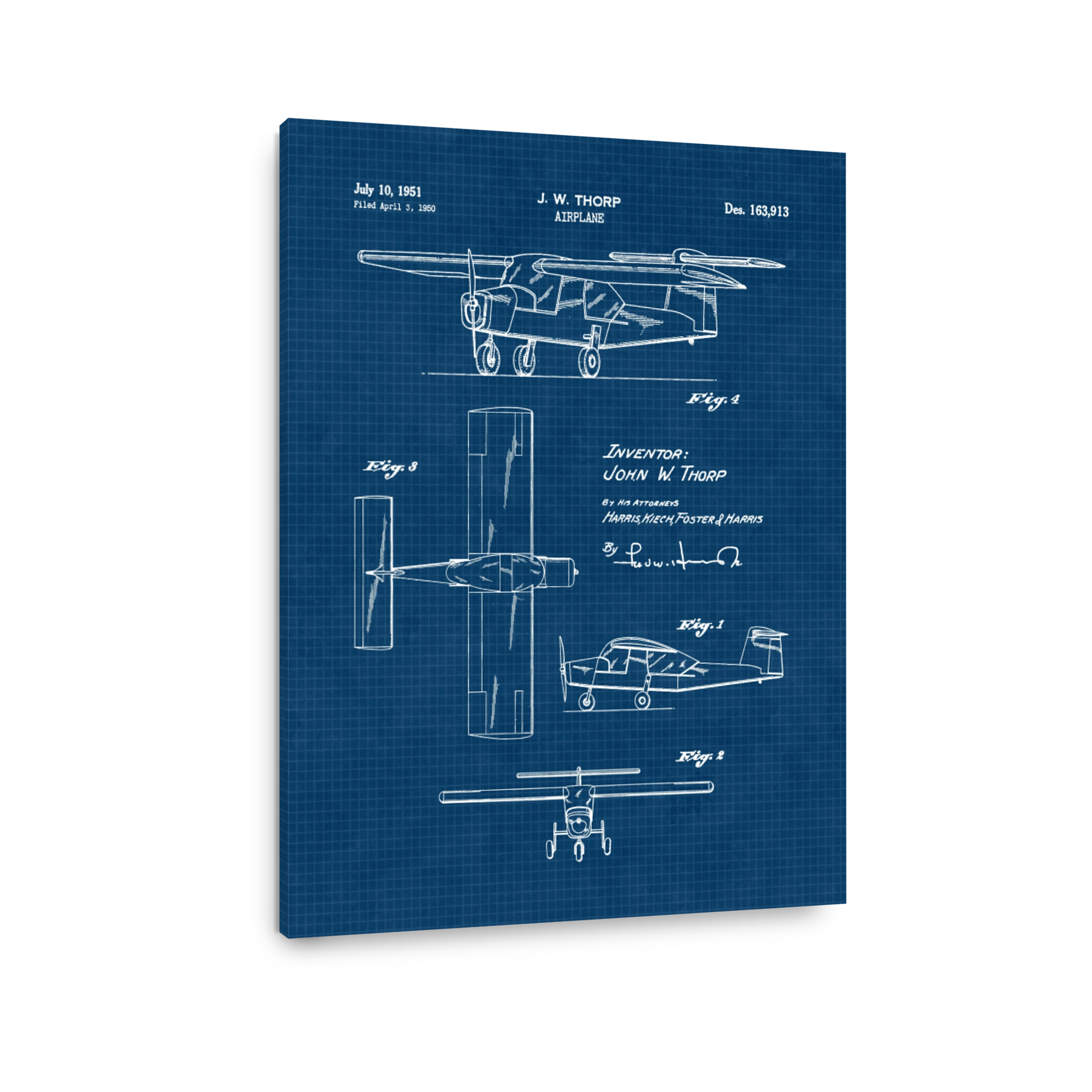 J. W. Thorp Airplane Blueprint