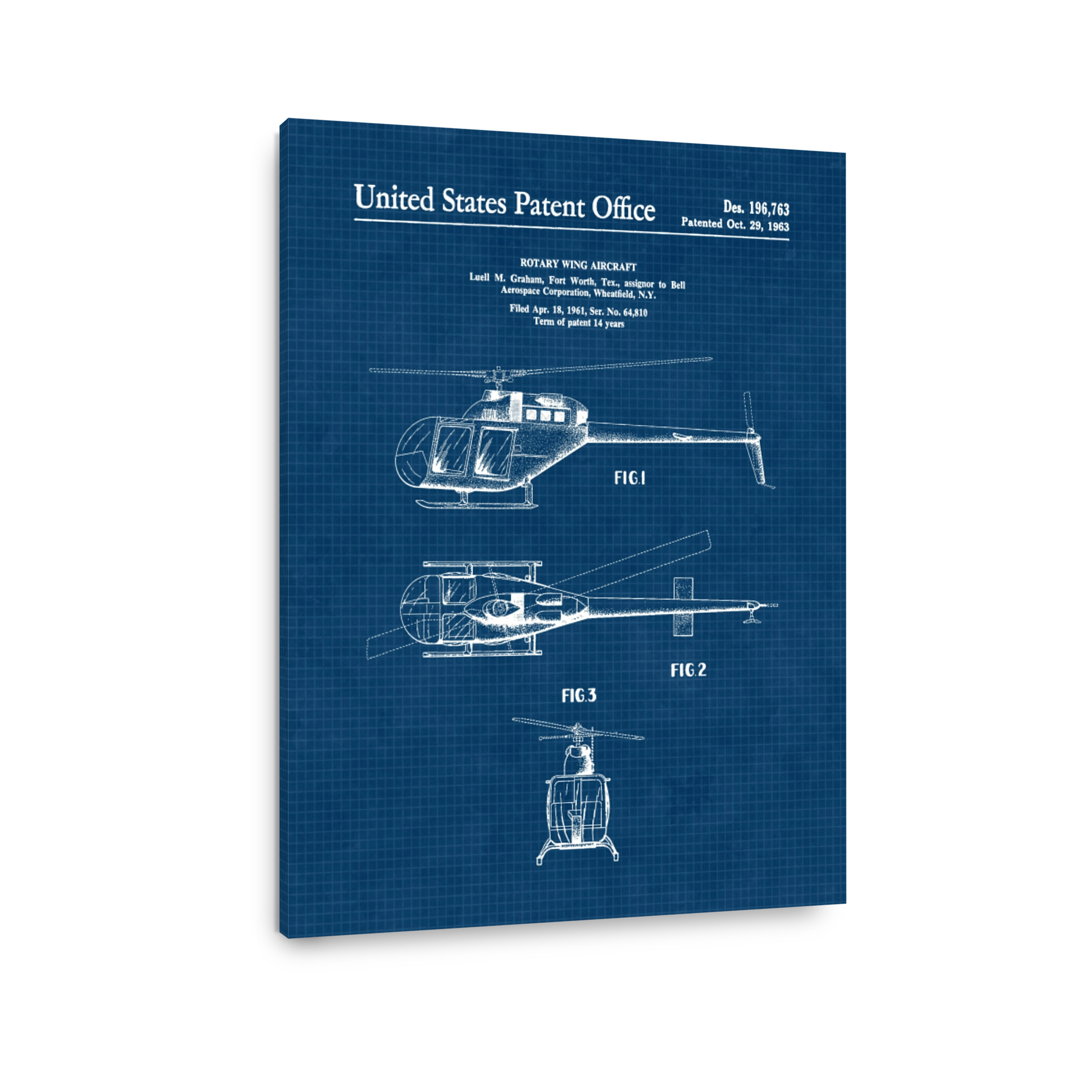 Bell Rotary Wing Aircraft Blueprint