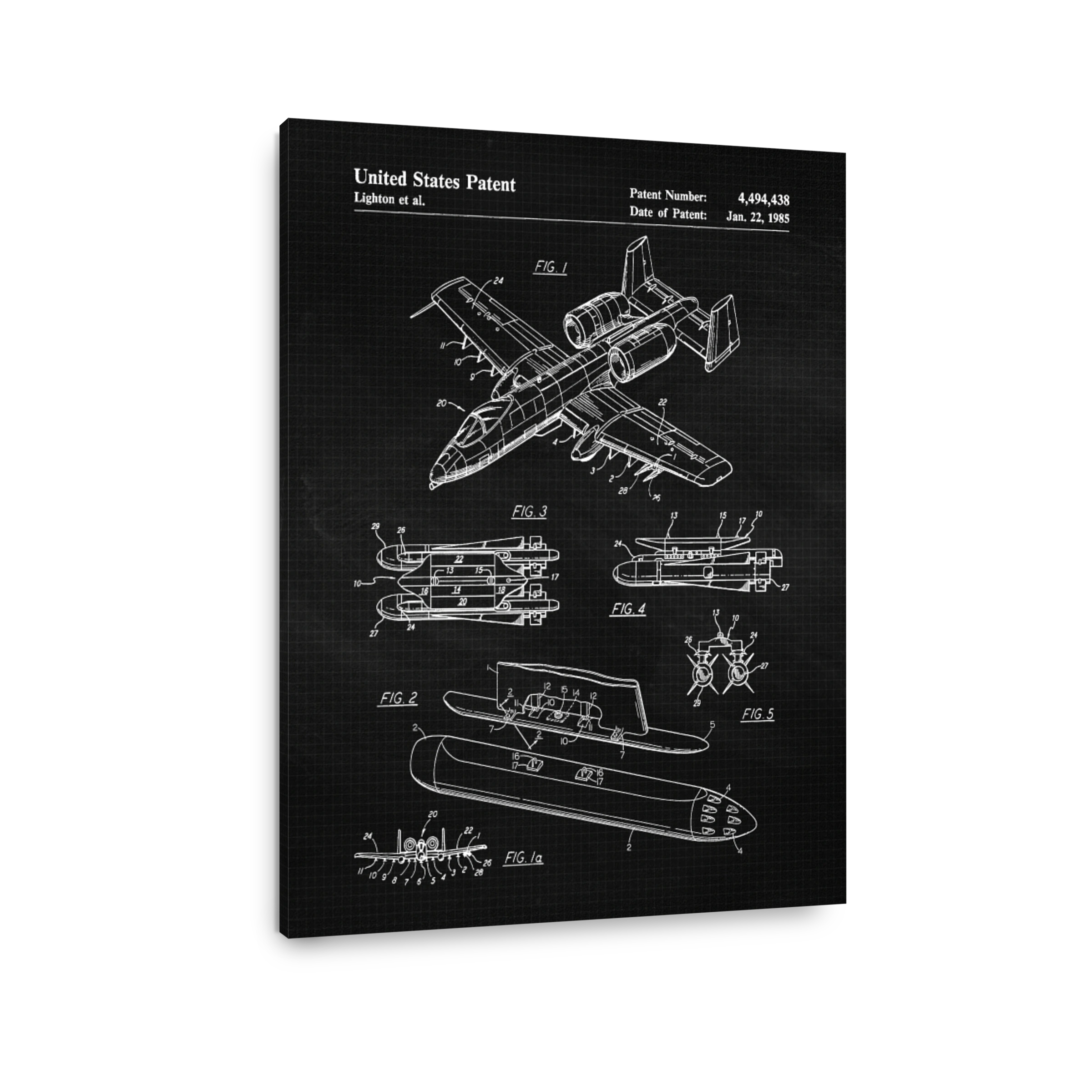 A-10 Thunderbolt II Aircraft Blueprint