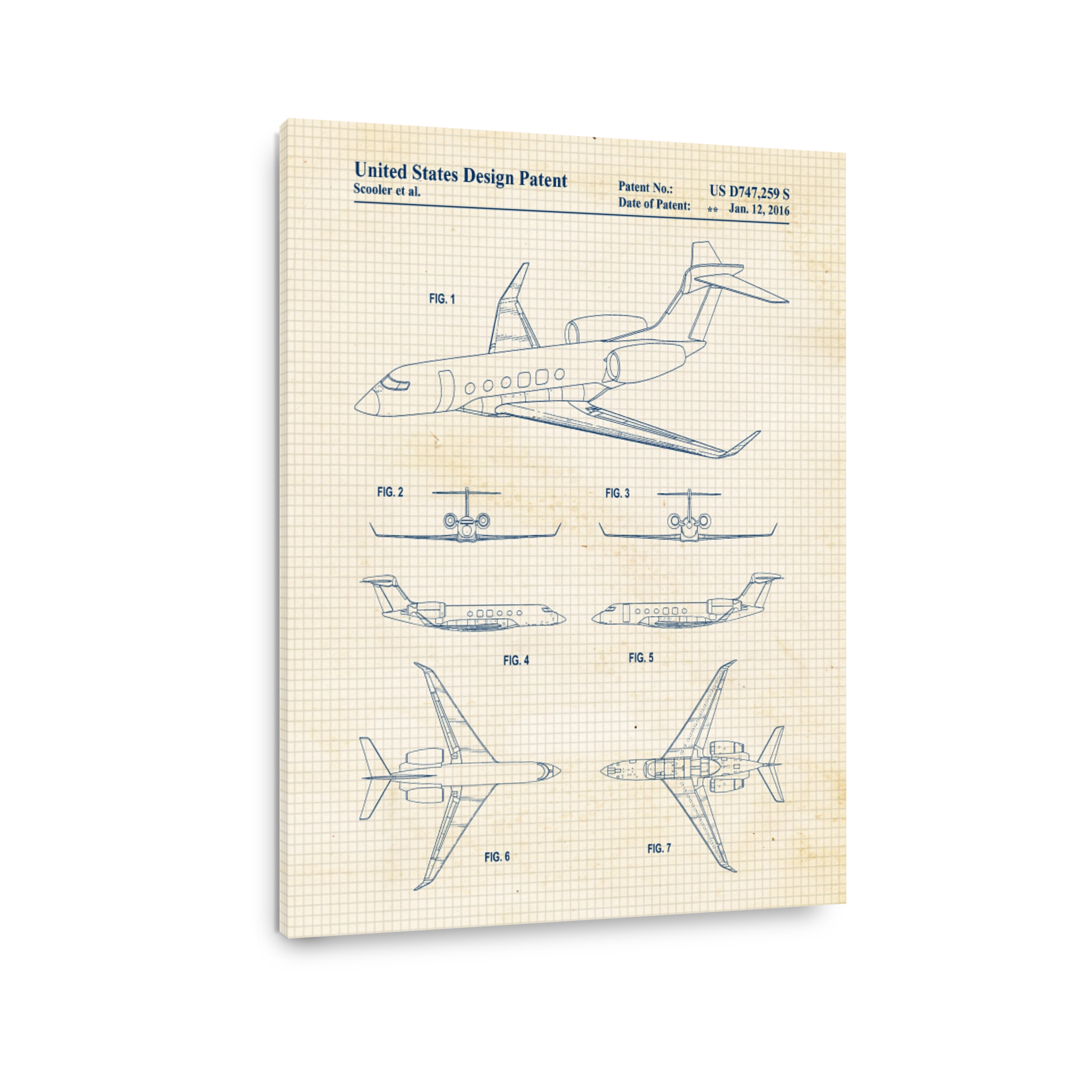 Jet Design Patent Blueprint