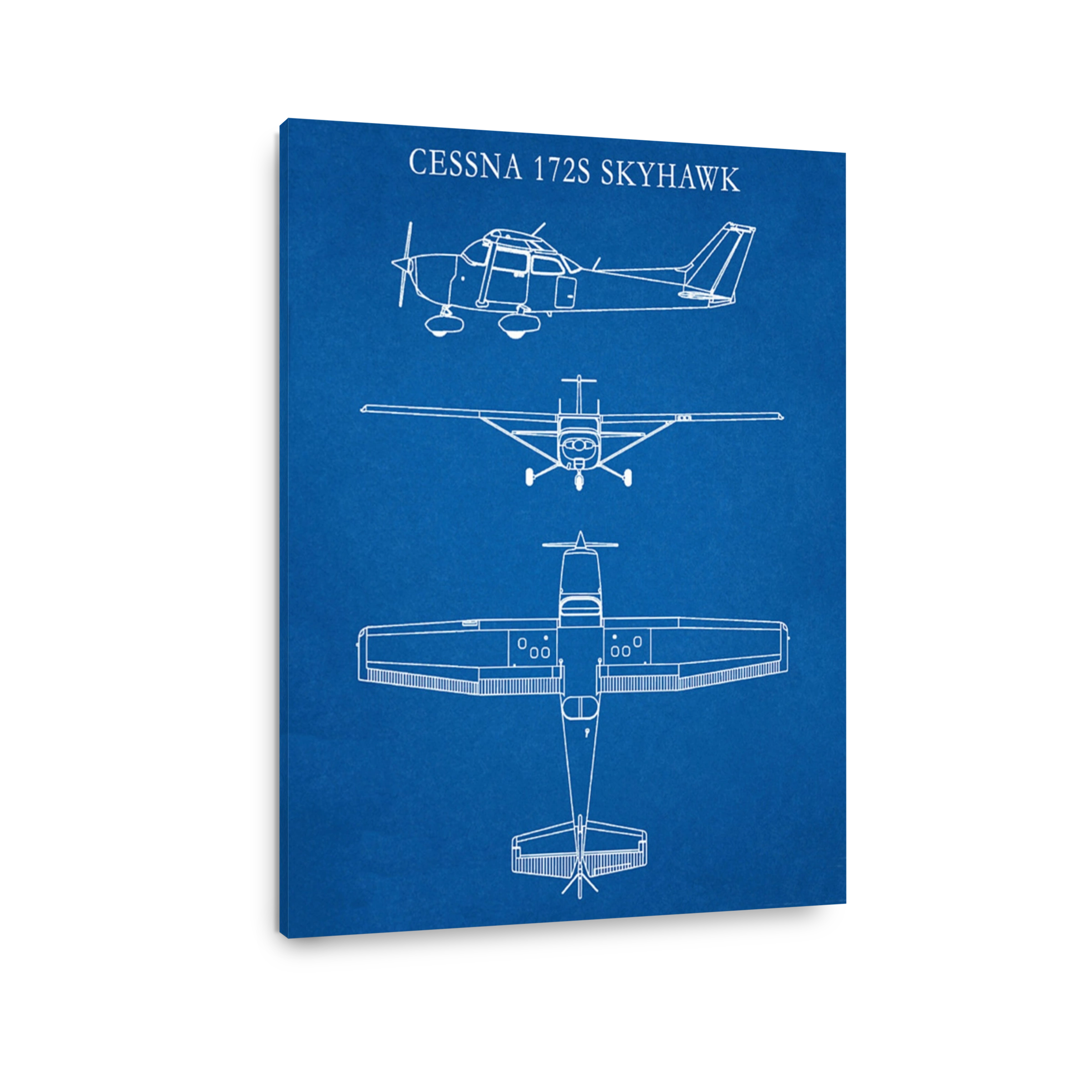 Cessna 172S Skyhawk Blueprint Art