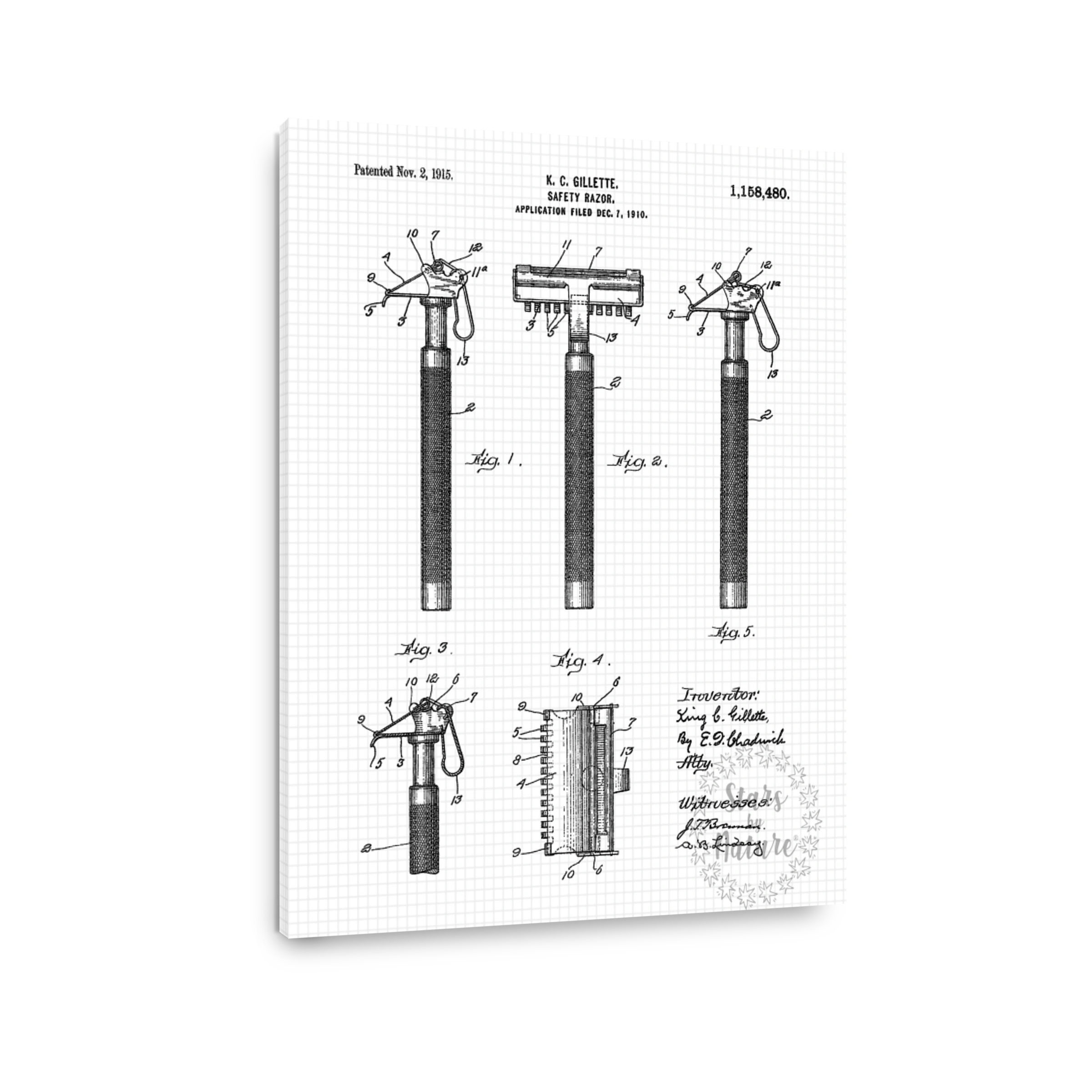 Gillette Safety Razor Blueprint