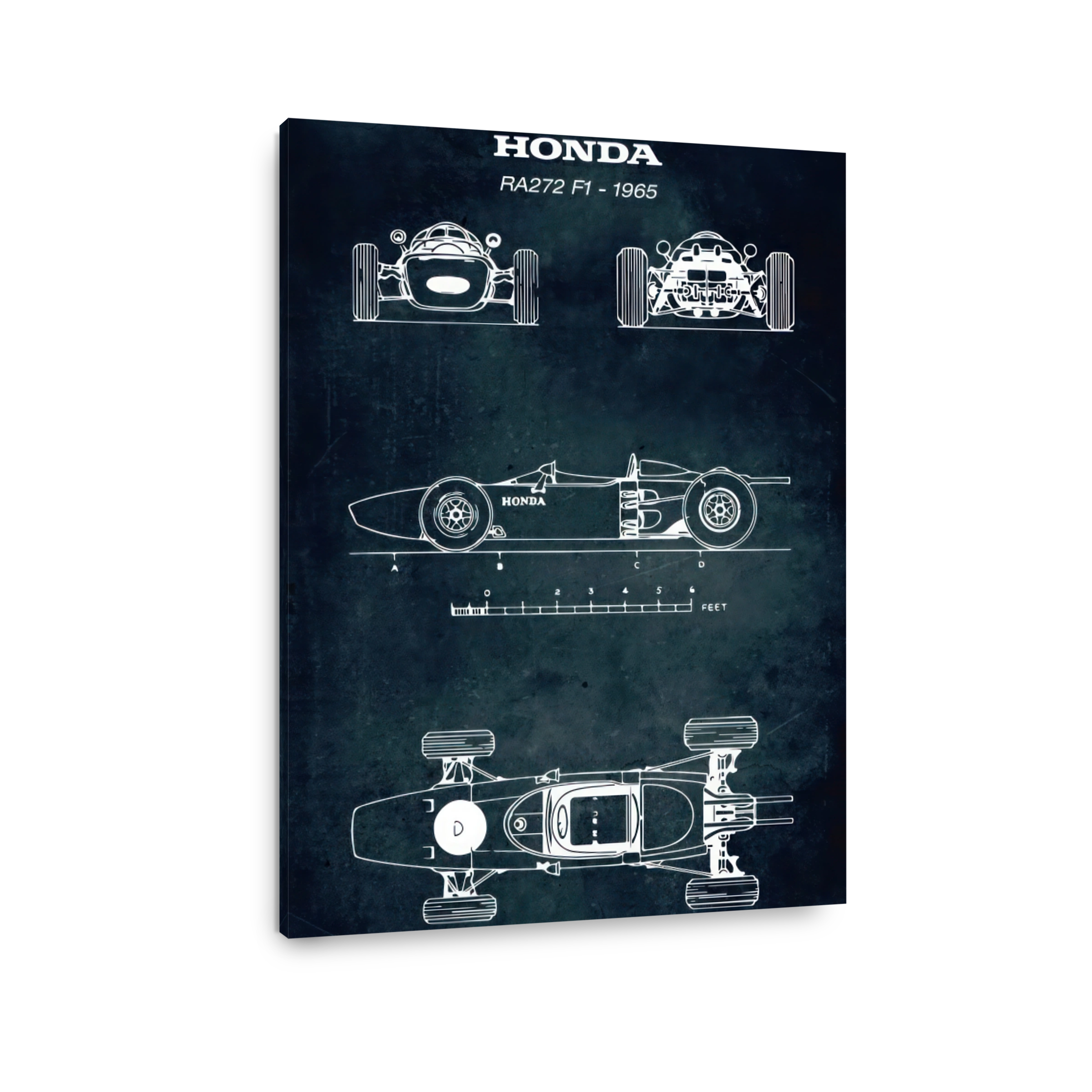 Honda RA272 F1 1965 Blueprint