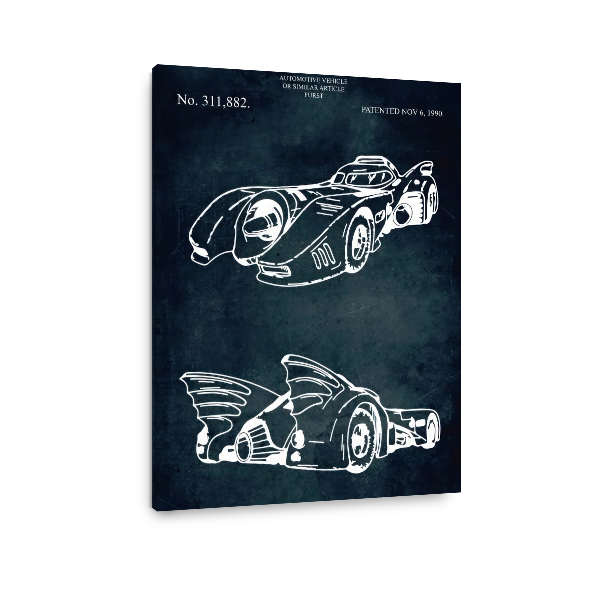 Automotive Vehicle Blueprint Art