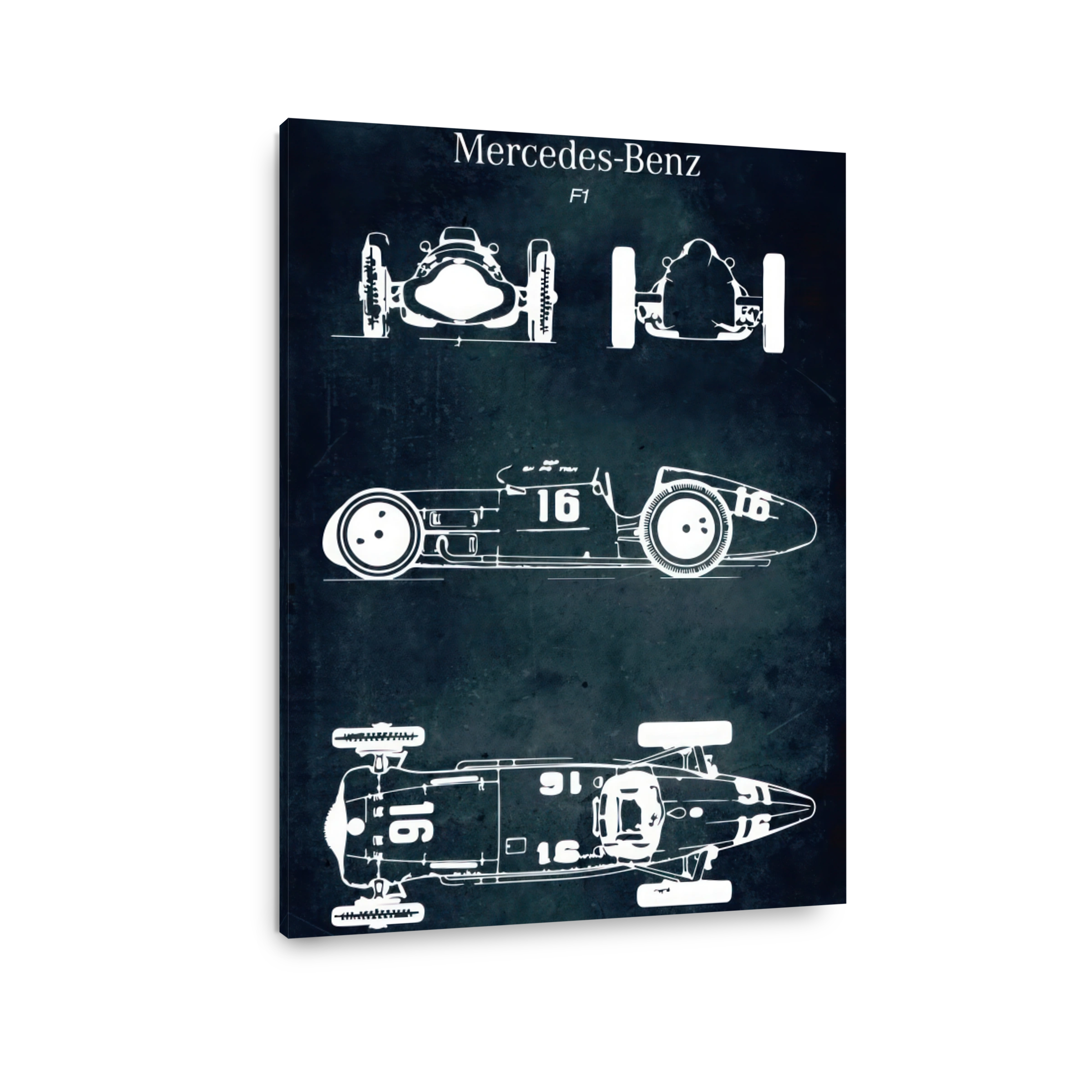 Mercedes-Benz F1 Car Blueprint