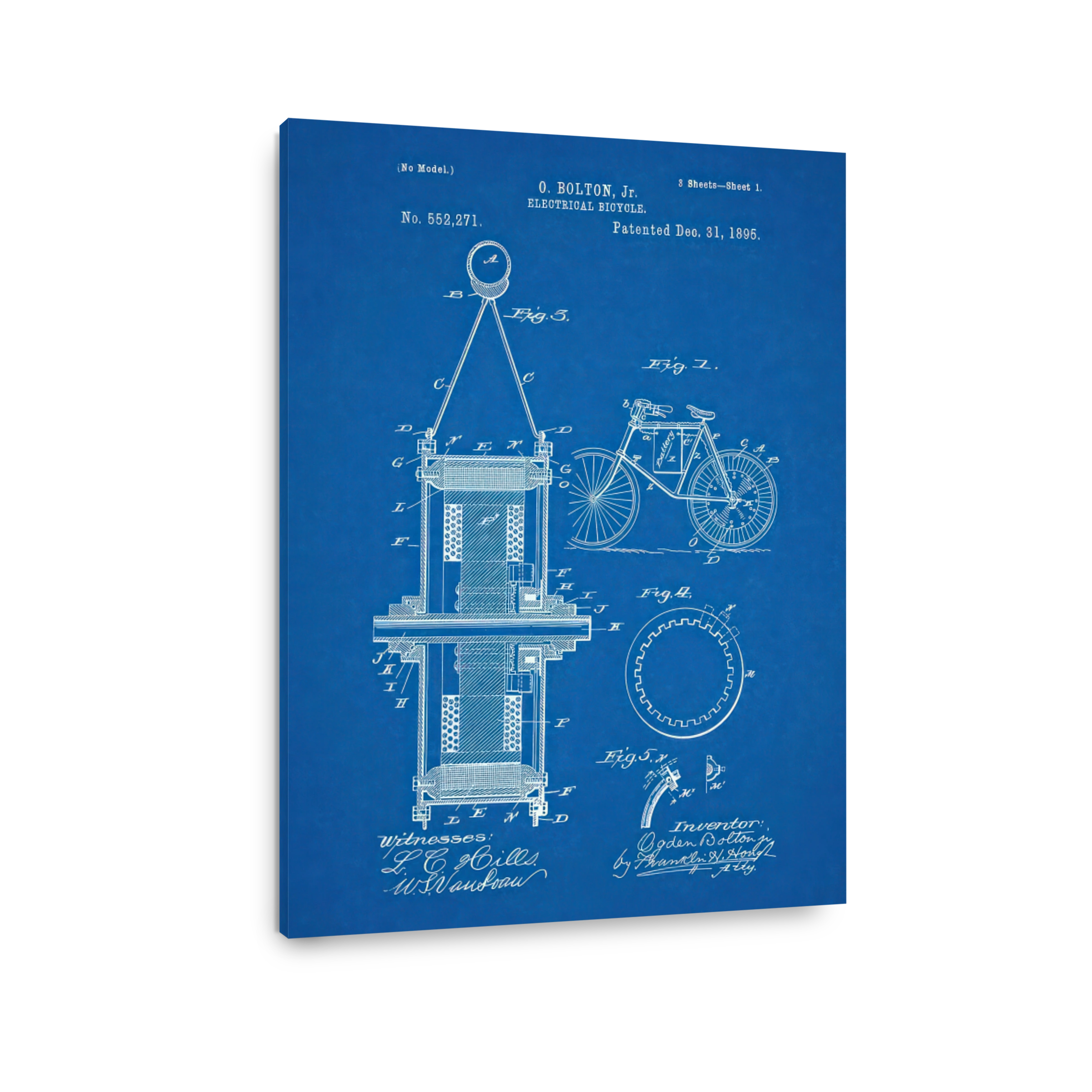Ogden Bolton Jr. Electrical Bicycle Patent